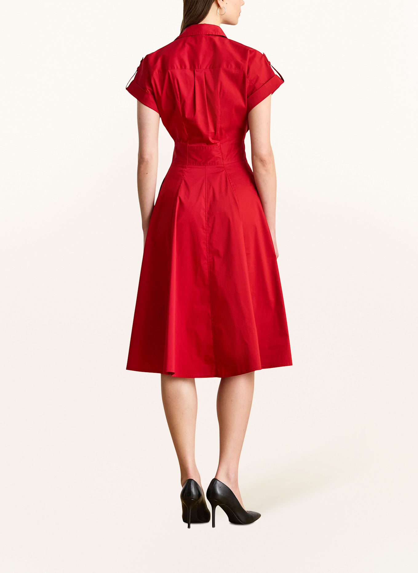 LAUREN RALPH LAUREN Hemdblusenkleid: ROT