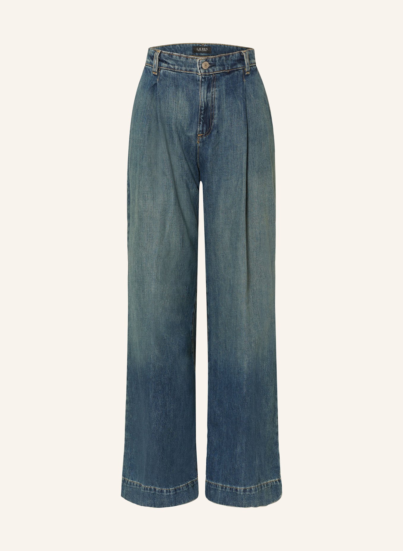 LAUREN RALPH LAUREN Wide Leg Jeans: 001 HAZE WASH