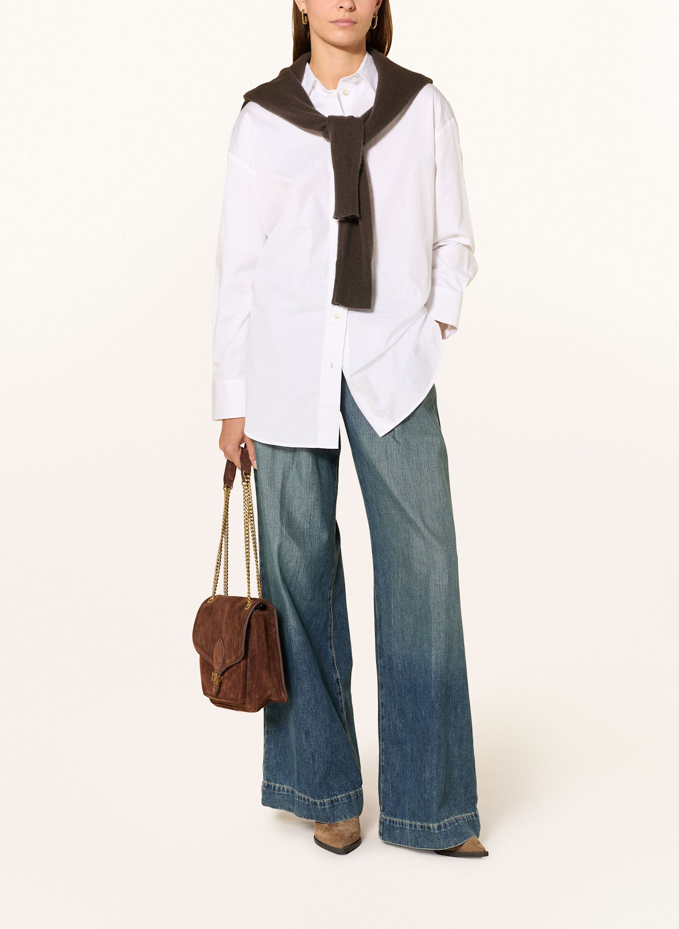 LAUREN RALPH LAUREN Wide Leg Jeans: 001 HAZE WASH