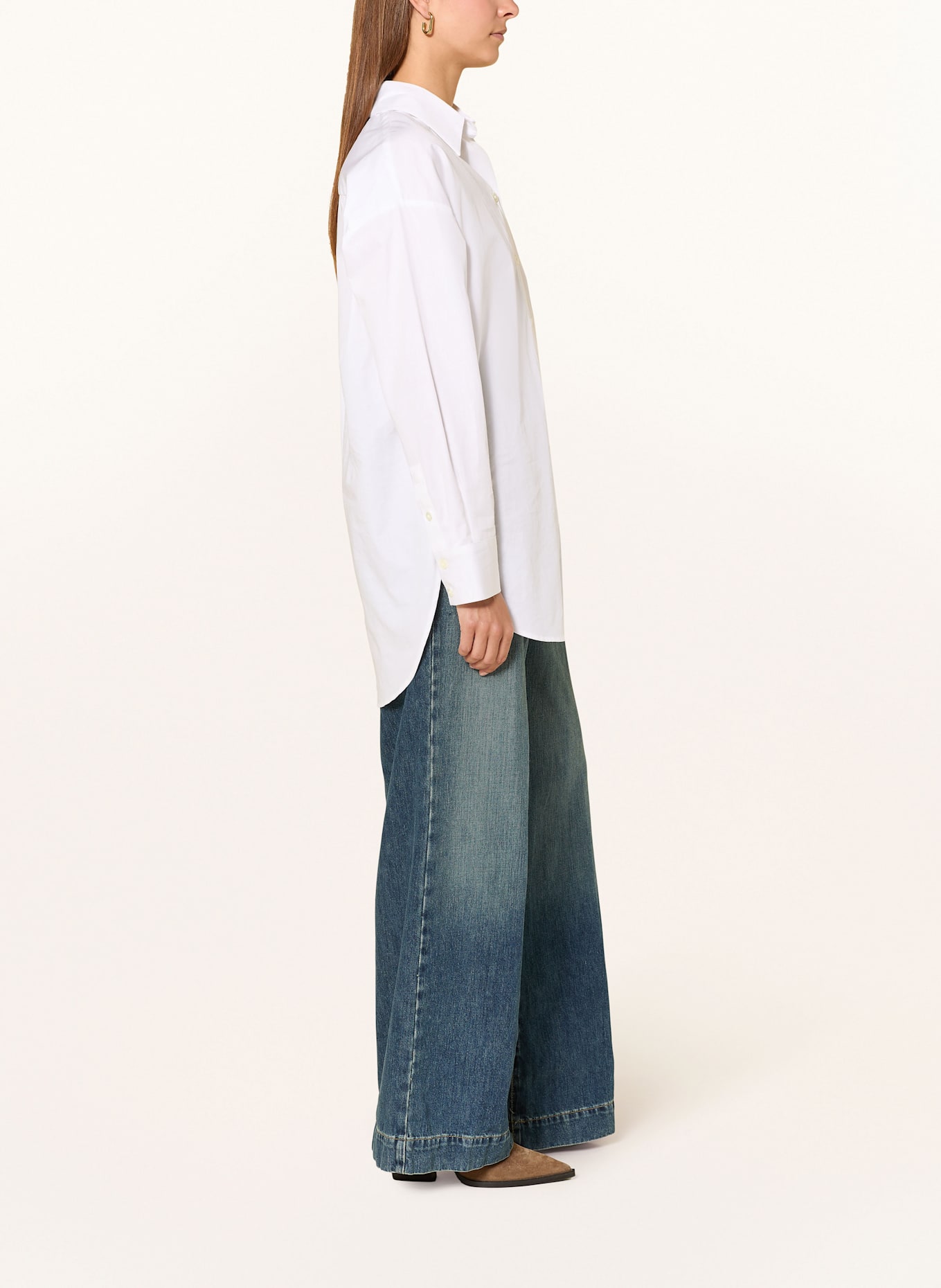 LAUREN RALPH LAUREN Wide Leg Jeans: 001 HAZE WASH