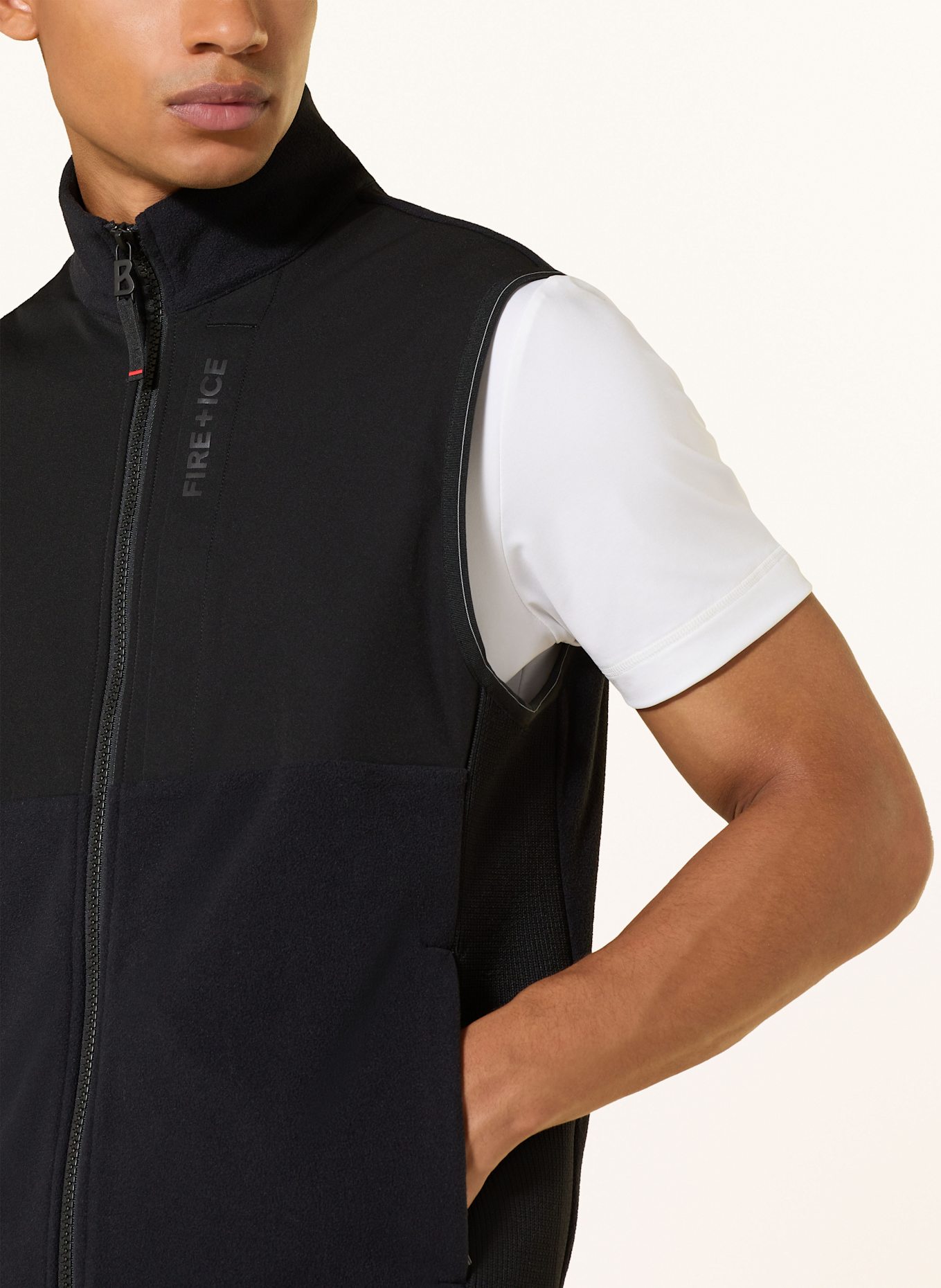 FIRE+ICE Fleeceweste LAIS: SCHWARZ