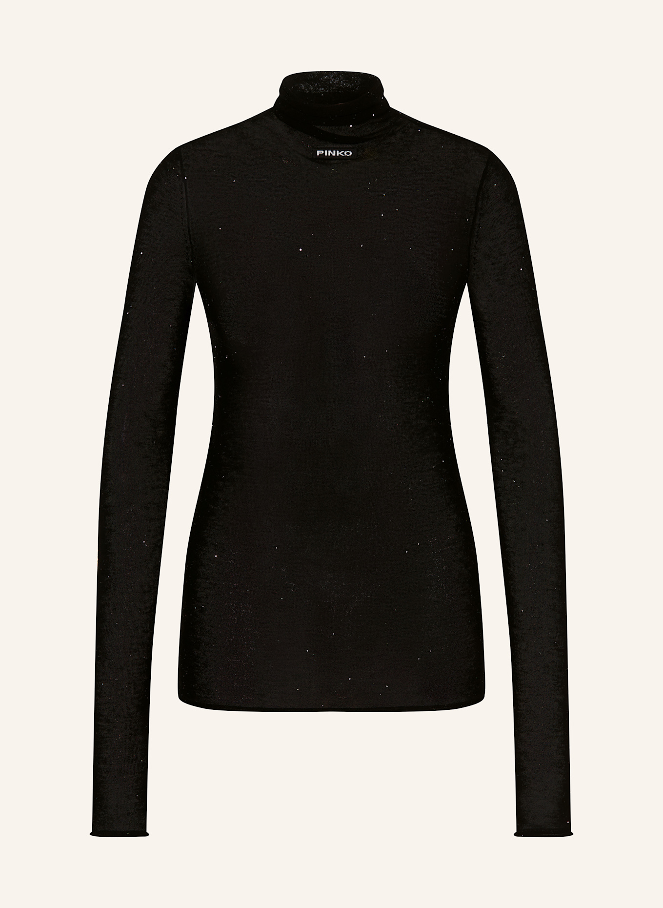 PINKO Pullover MOSS MAGLIA mit Schmucksteinen: SCHWARZ