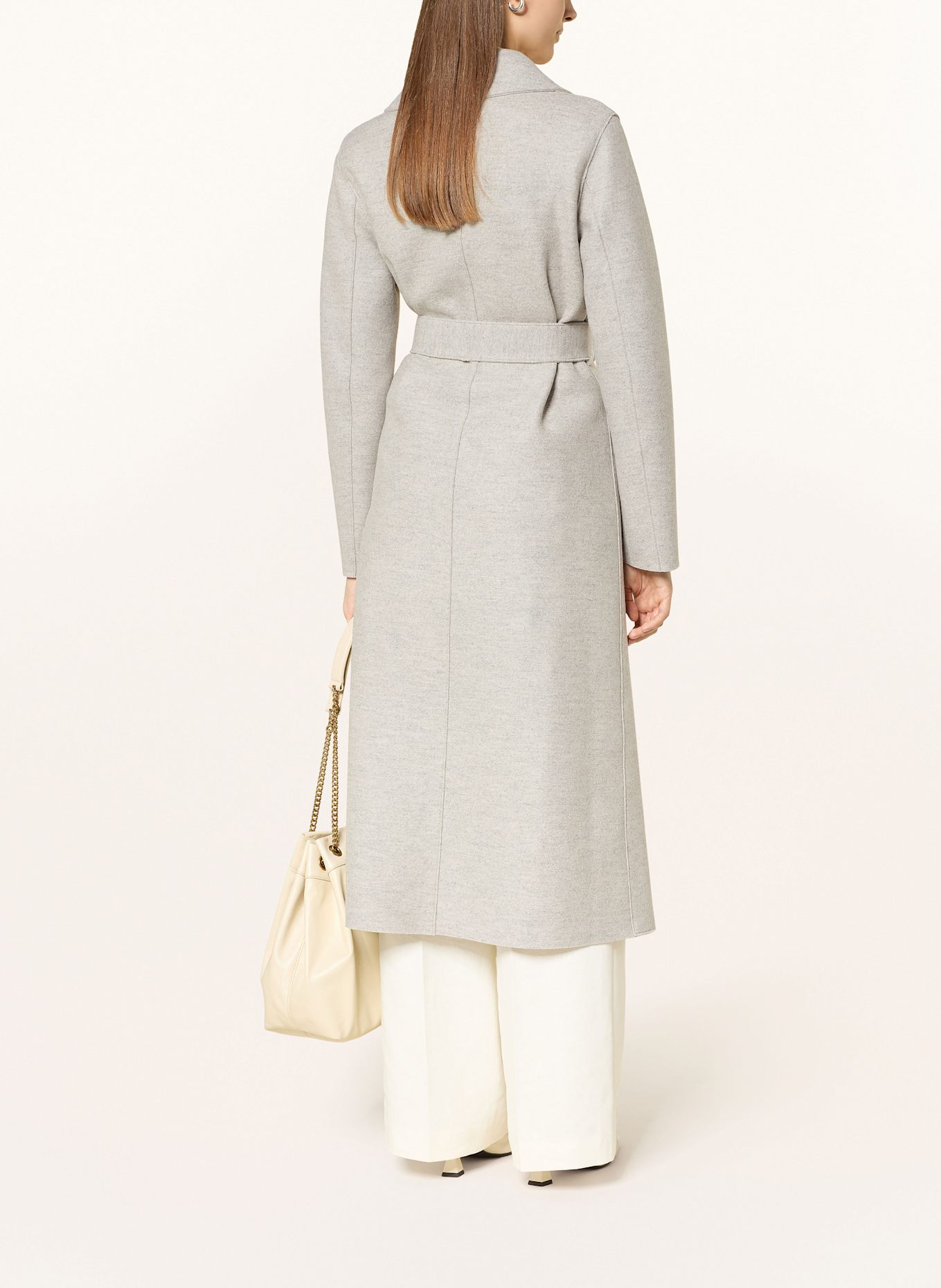 HARRIS WHARF LONDON Wollmantel: HELLGRAU