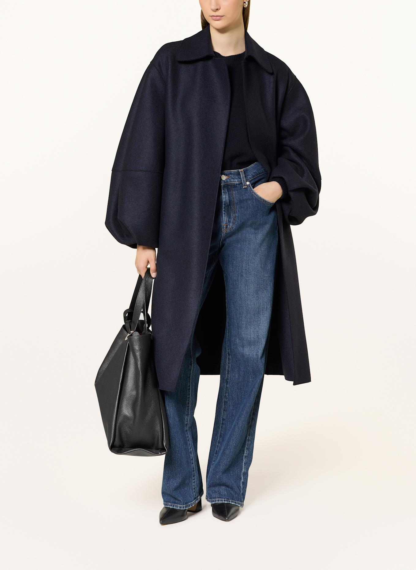 HARRIS WHARF LONDON Wollmantel: DUNKELBLAU