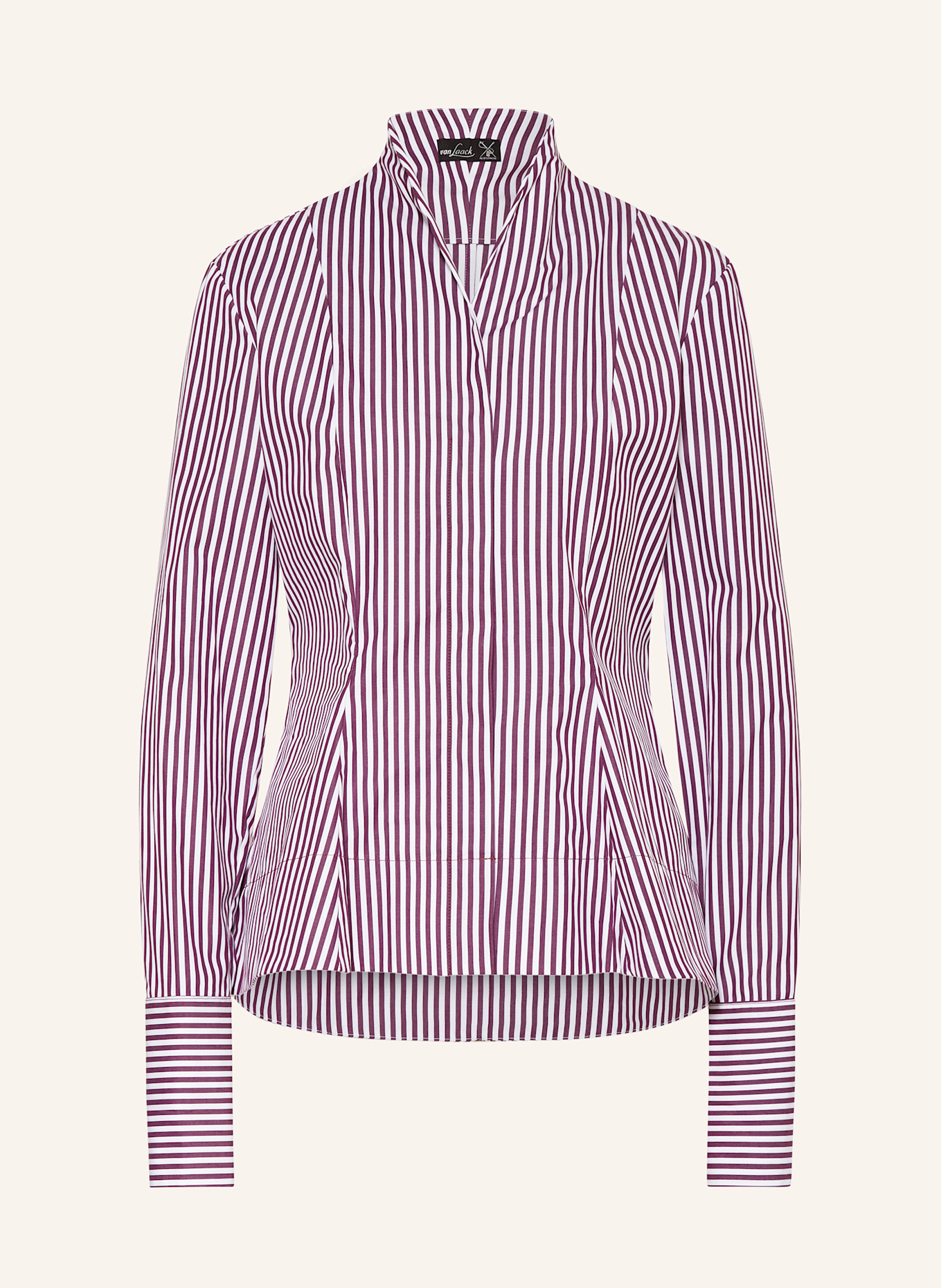 van Laack Hemdbluse VL-CITTEA-SV: WEISS / DUNKELROT