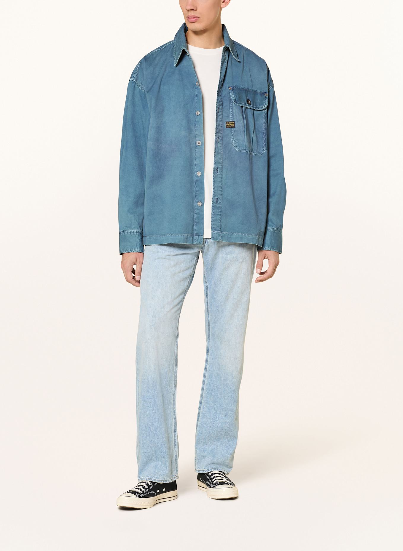 G-Star Overshirt in Jeansoptik: BLAU