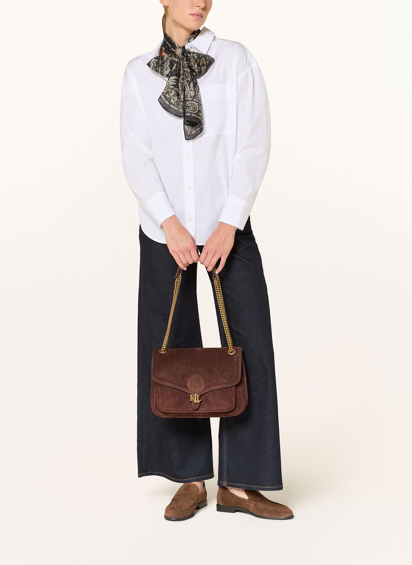 LAUREN RALPH LAUREN Umhängetasche BRADLEY MEDIUM: DUNKELBRAUN