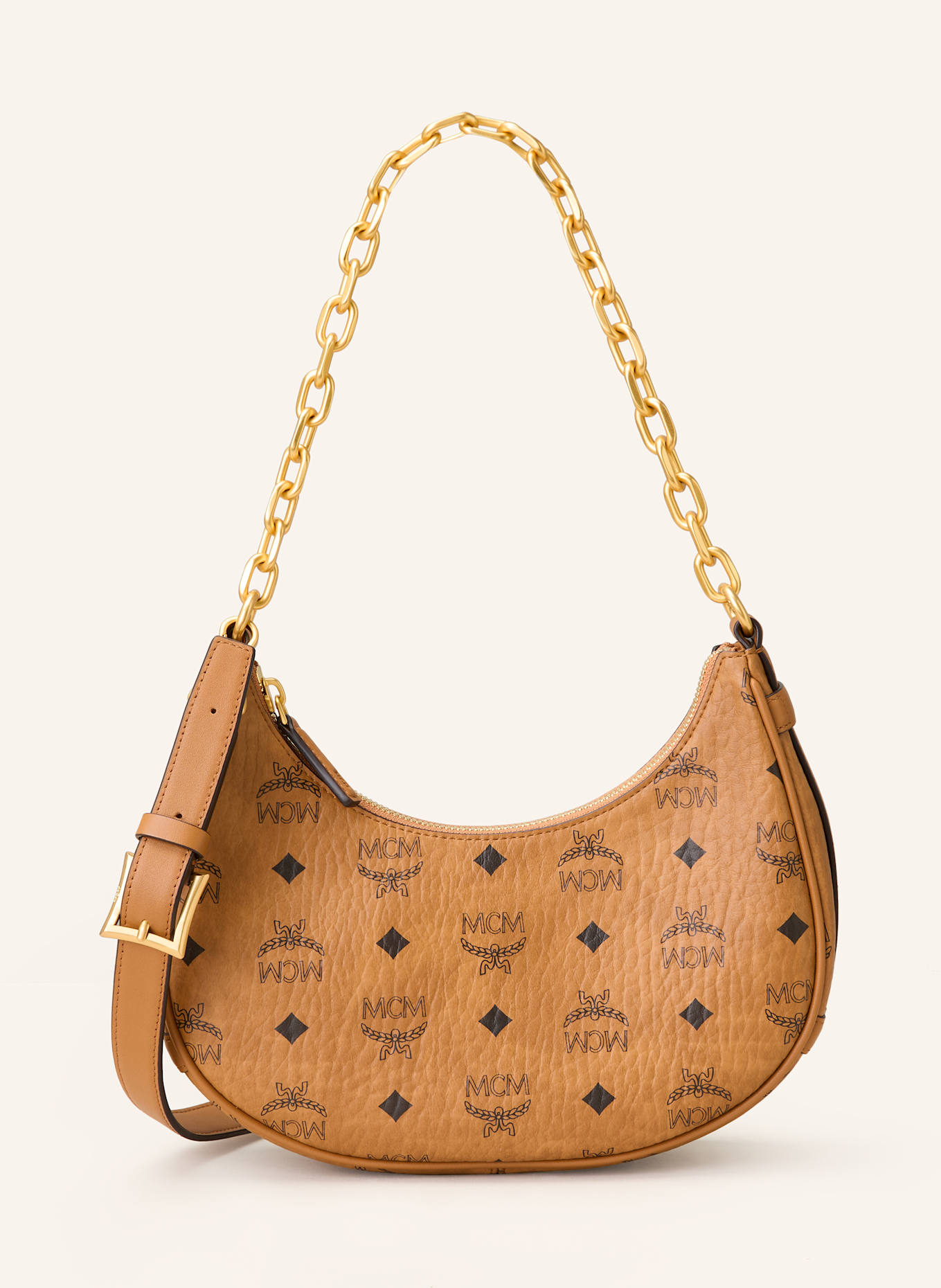 MCM Hobo-Bag AREN SMALL: COGNAC