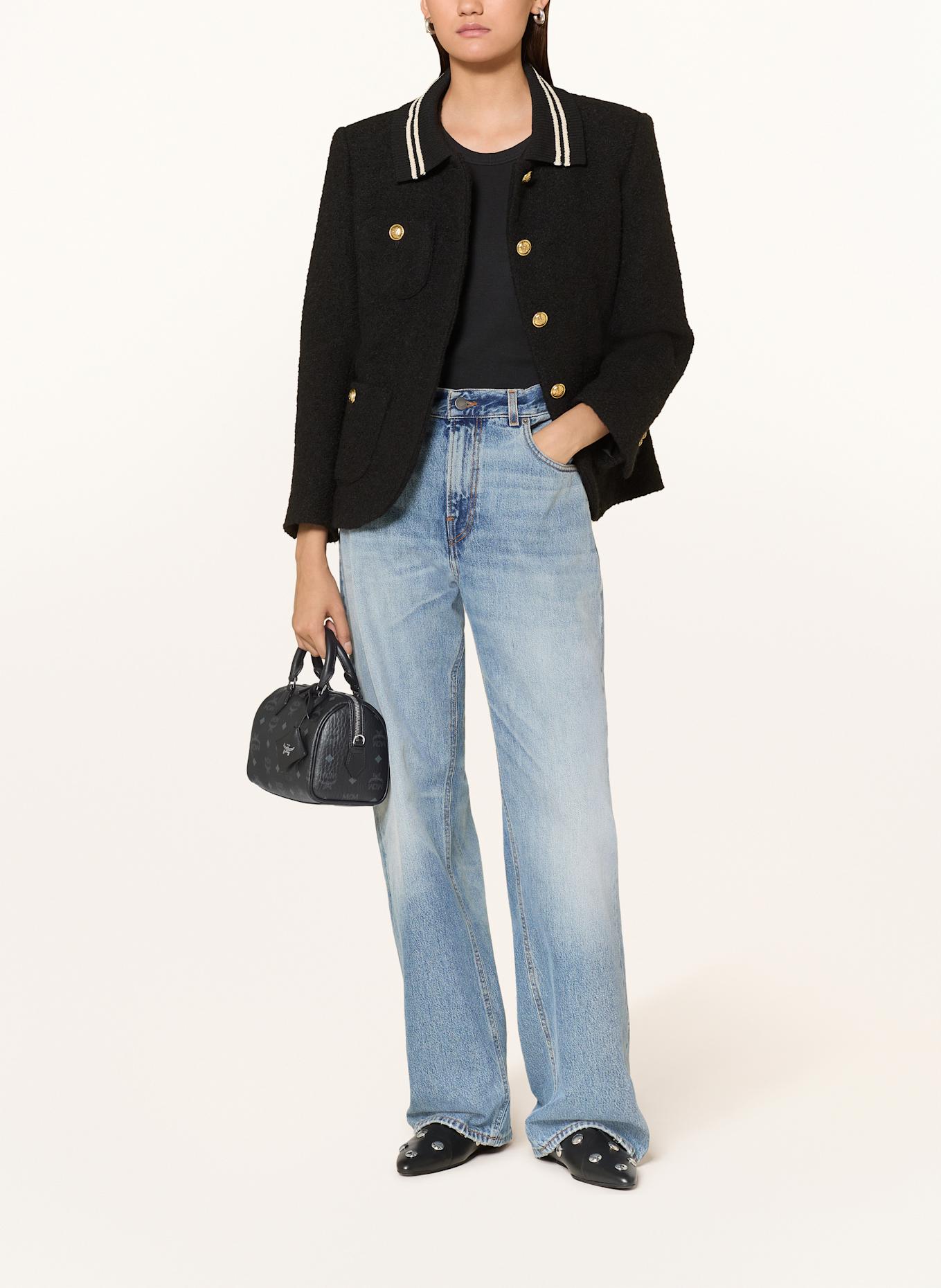 MCM Handtasche ELLA VI BOSTON SMALL: SCHWARZ / GRAU