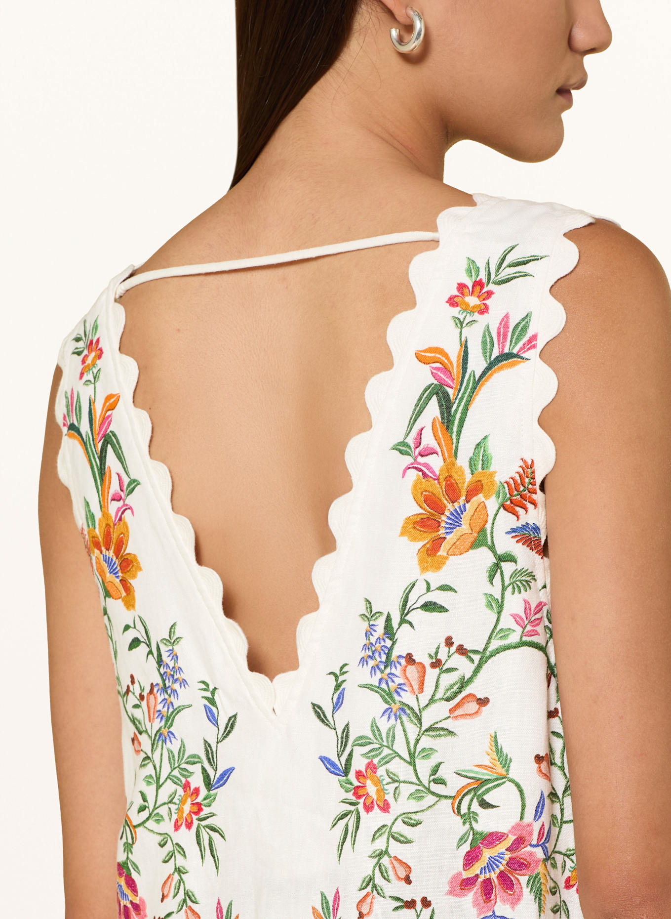 FARM RIO Leinenkleid DELICATE FOREST: ECRU