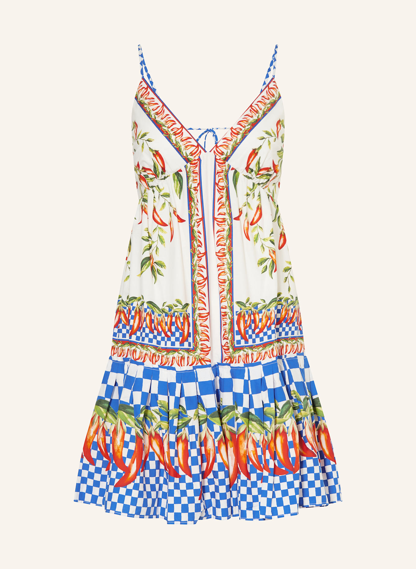 FARM RIO Kleid PICNIC PEPPERS: BLAU / ROT / GRÜN