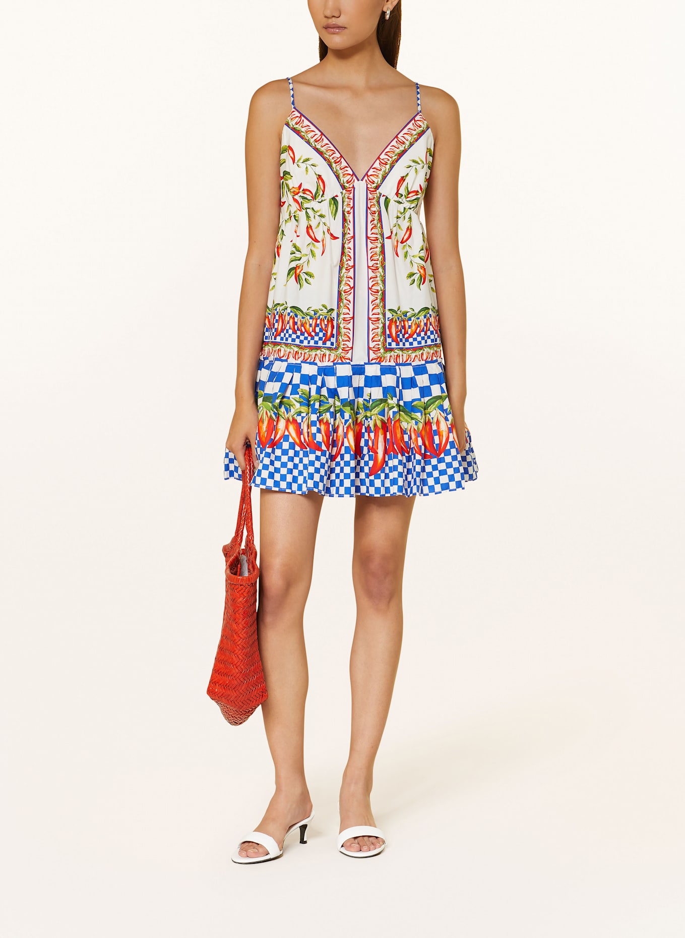 FARM RIO Kleid PICNIC PEPPERS: BLAU / ROT / GRÜN