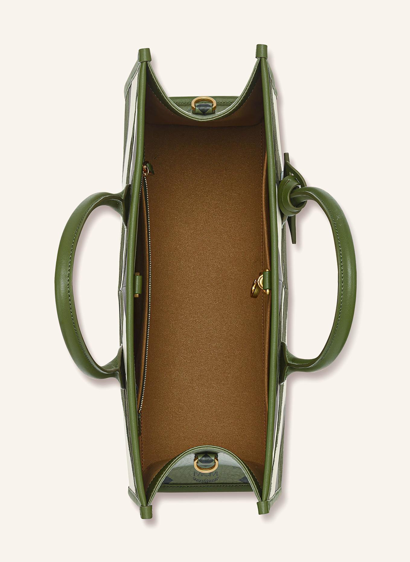 MCM Handtasche MUNCHEN: KHAKI / CREME