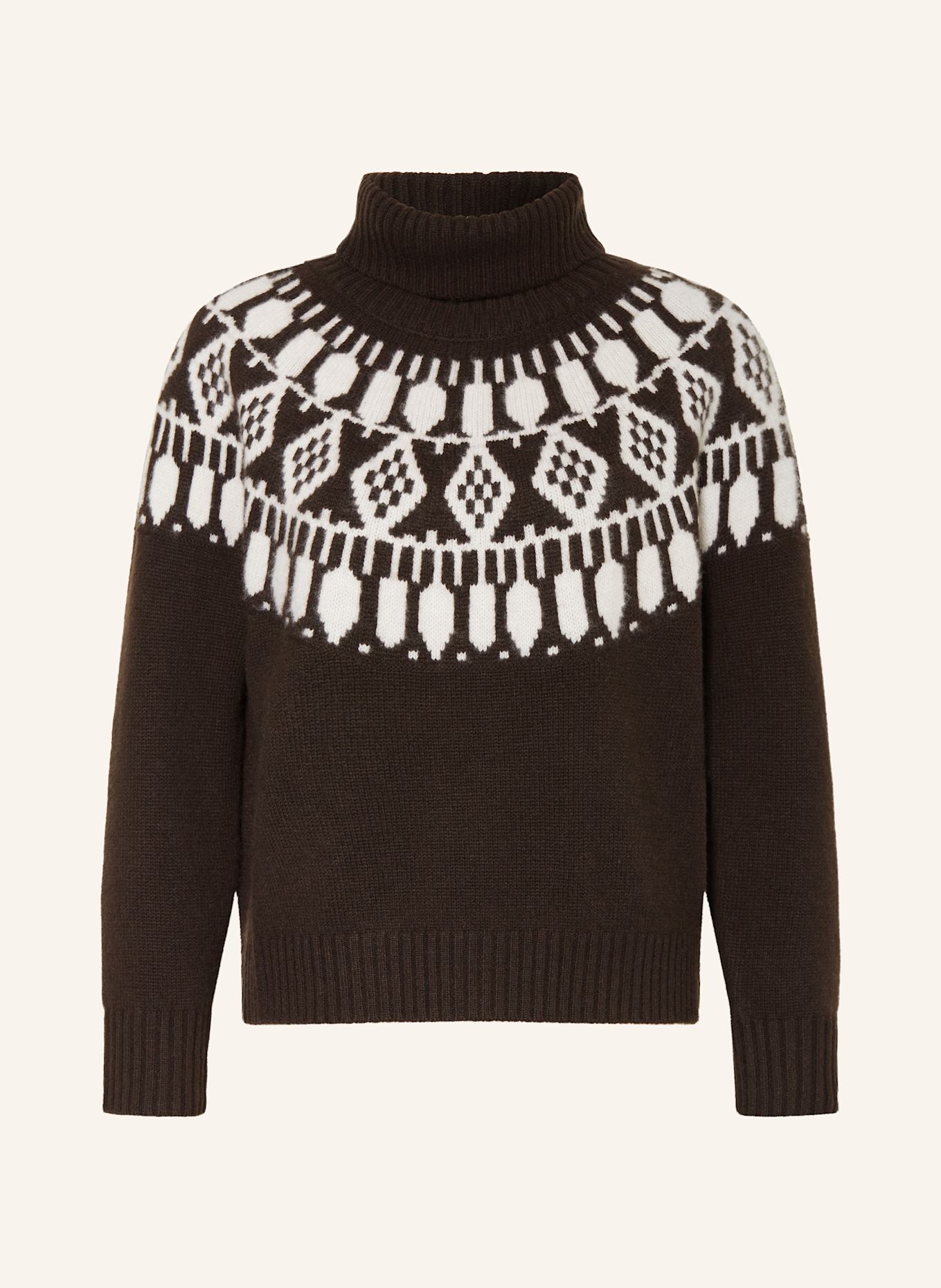 (THE MERCER) N.Y. Rollkragenpullover aus Cashmere: DUNKELBRAUN