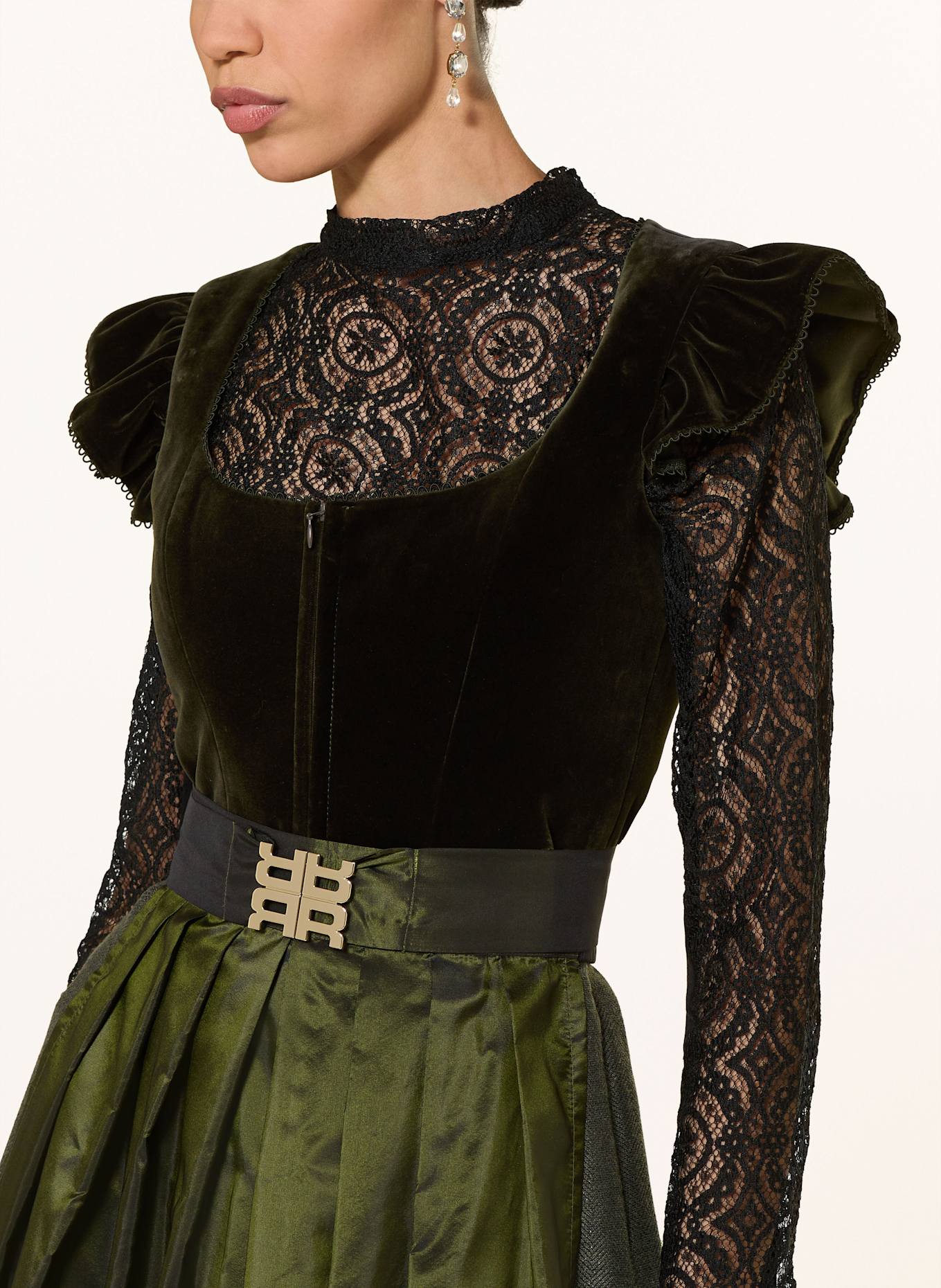 RIANI Dirndl: DUNKELGRÜN / GRÜN