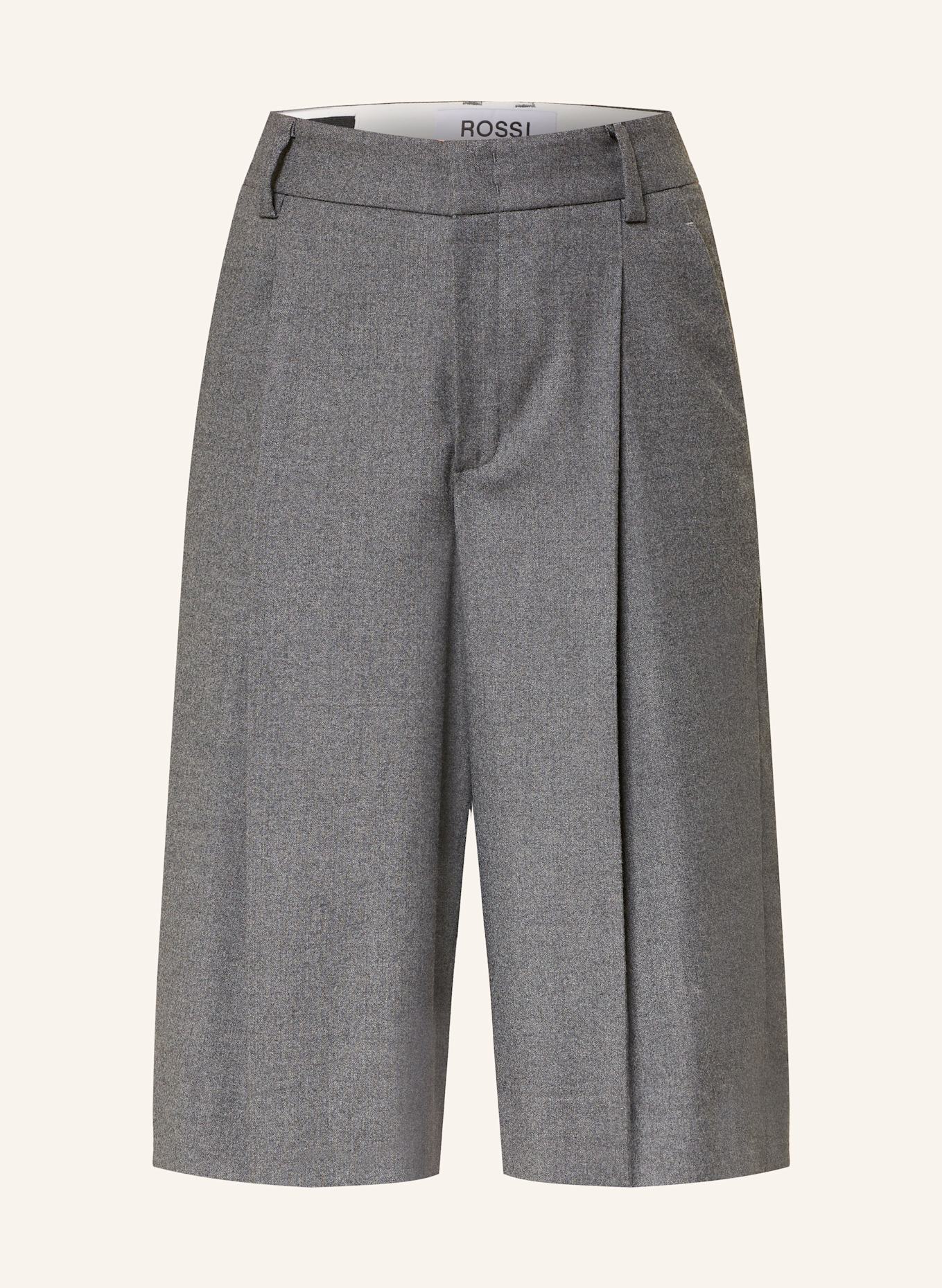 ROSSI Flanell-Bermudas DEVIN: DUNKELGRAU