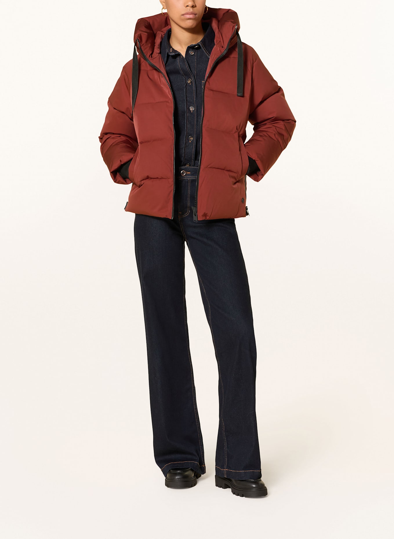 MSCH COPENHAGEN Steppjacke MSCHPAVINARIA: DUNKELROT