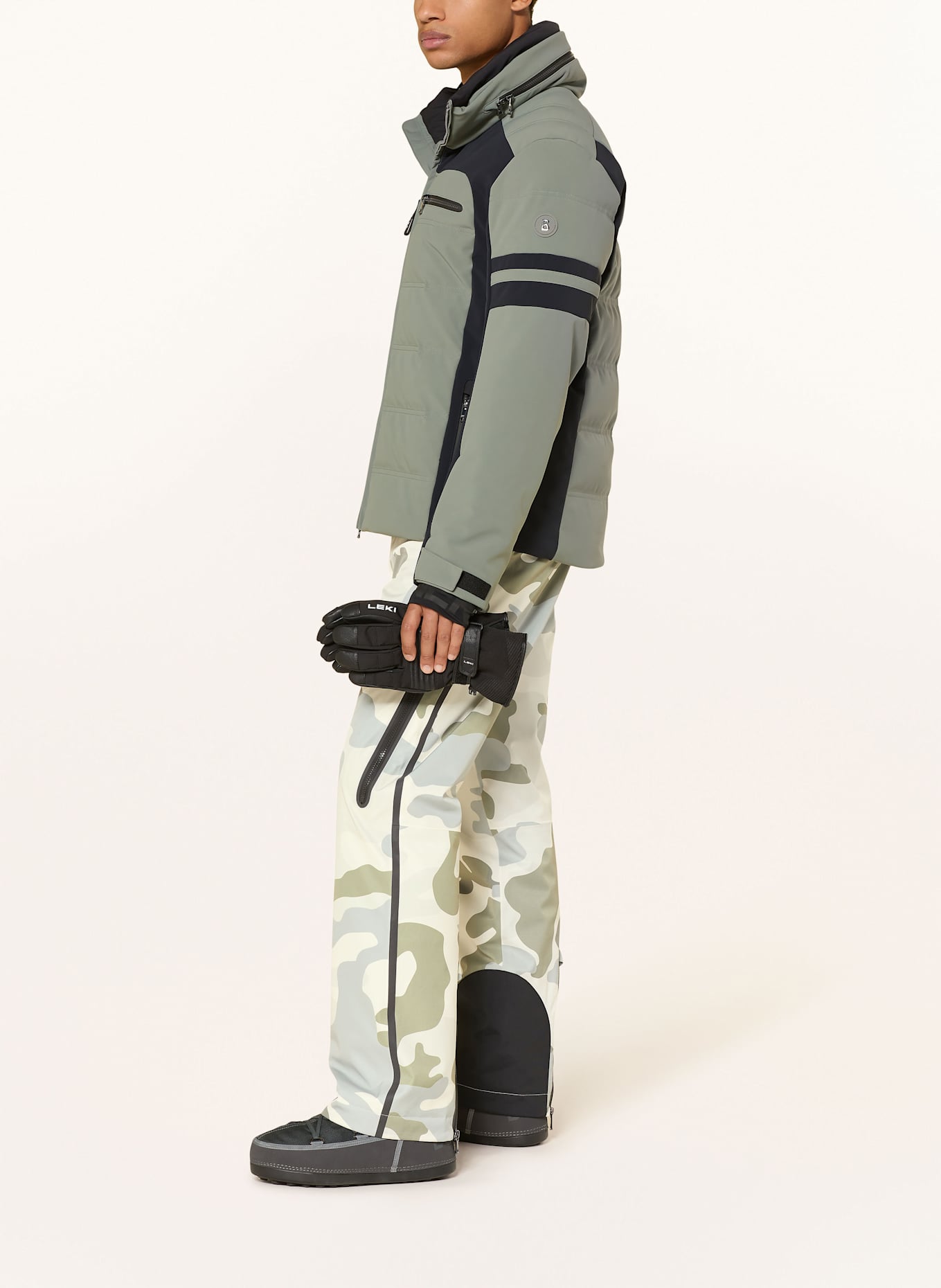 BOGNER Spodnie narciarskie TIM6-T: ECRU / KHAKI