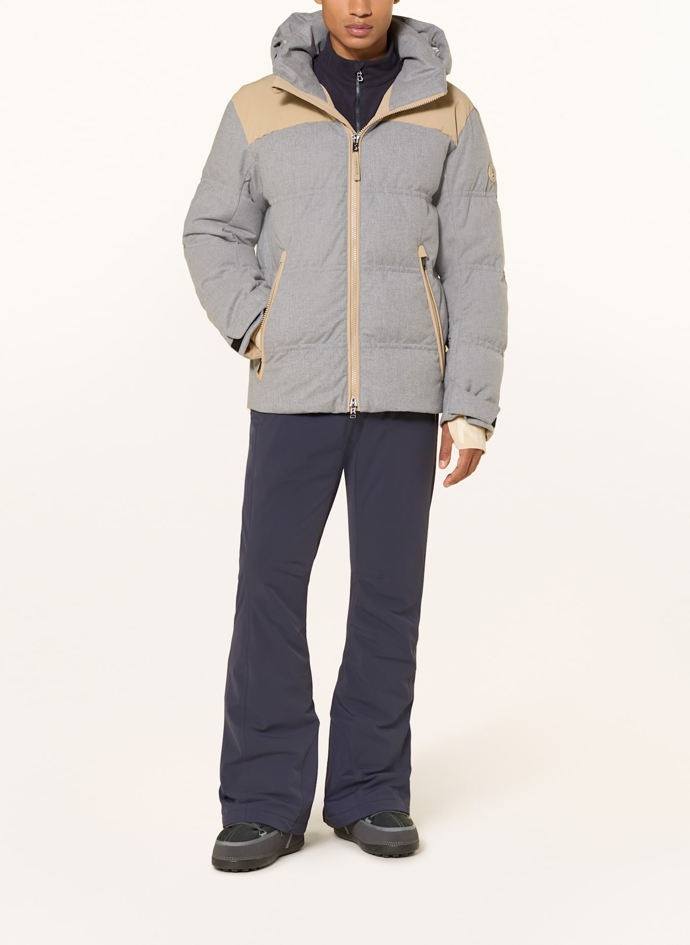 BOGNER Puchowa kurtka narciarska WALI-D: JASNOCZARY / BEŻOWY