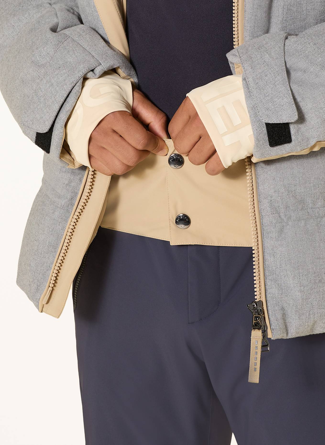 BOGNER Puchowa kurtka narciarska WALI-D: JASNOCZARY / BEŻOWY