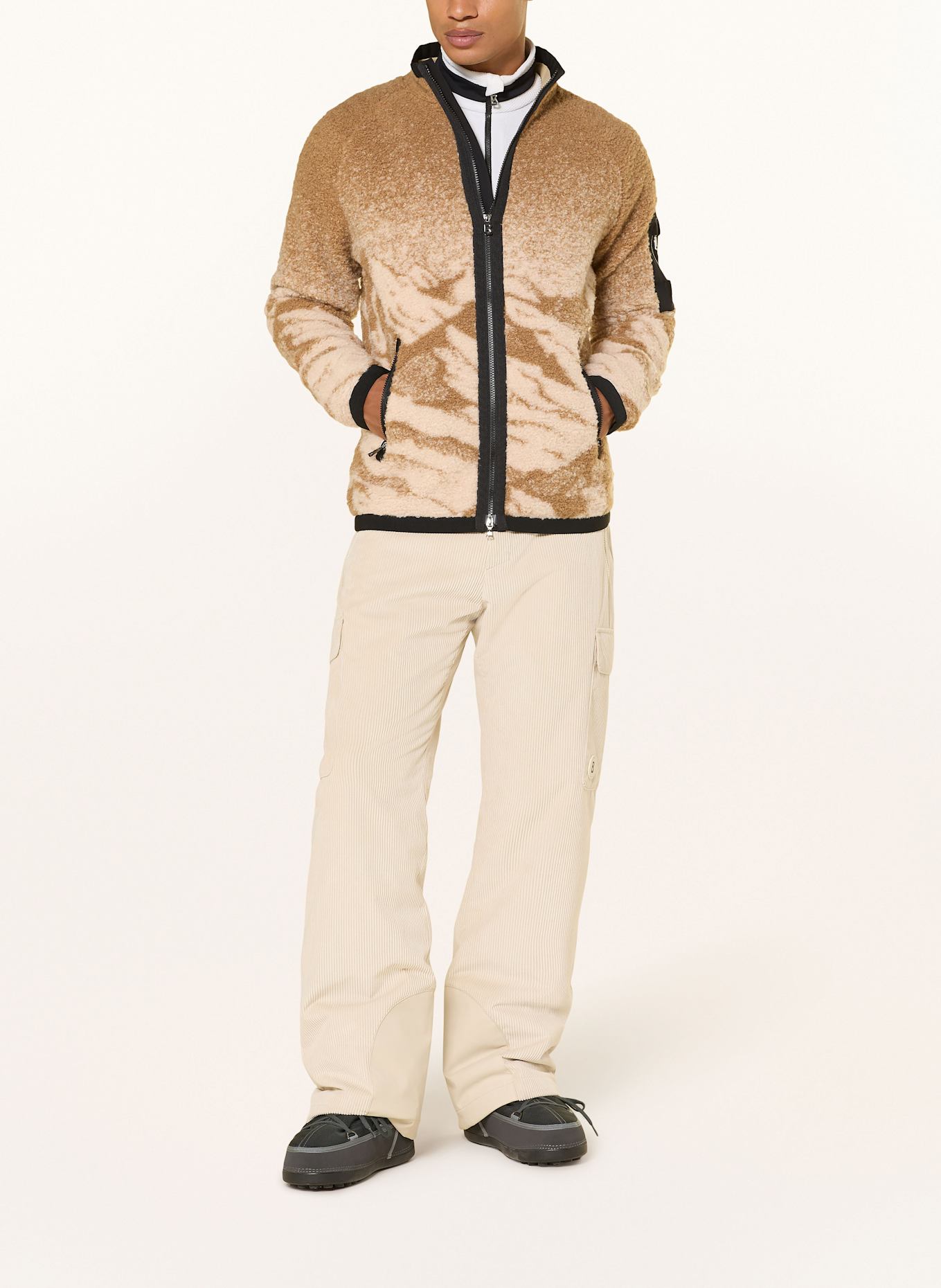 BOGNER Fleecejacke GREGOR: CAMEL / CREME