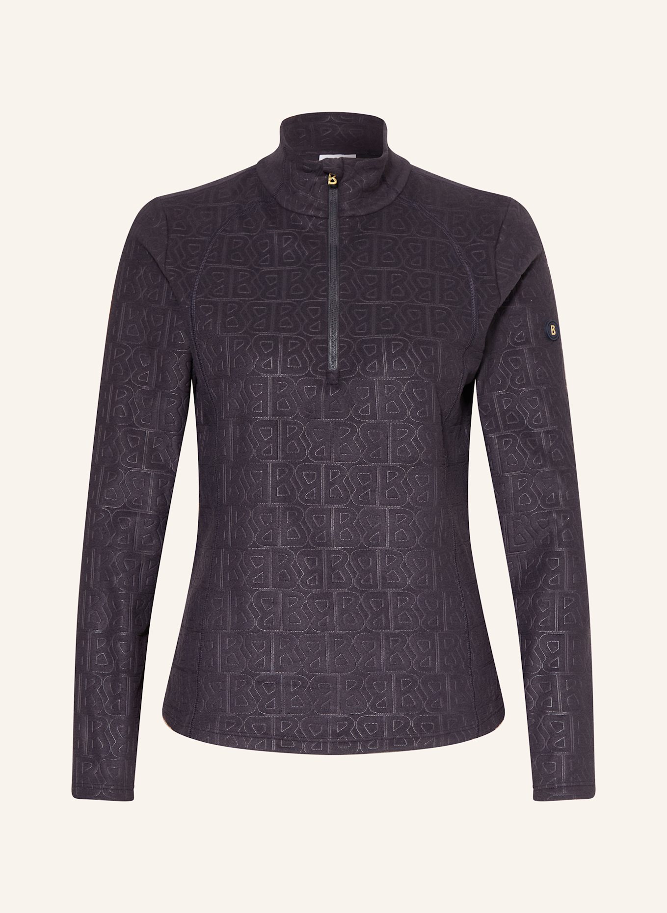 BOGNER Fleece-Troyer MEDITA2: DUNKELBLAU