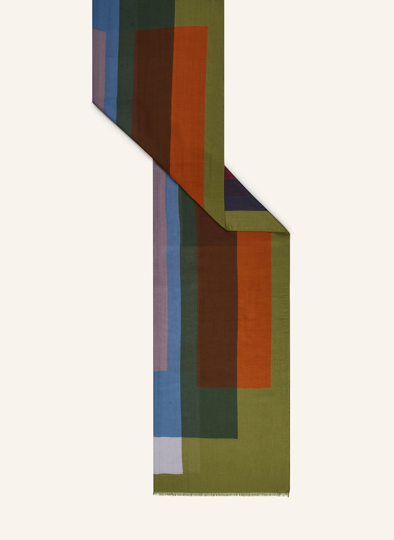 Barbieri Scarf: GREEN/ BLUE/ BROWN