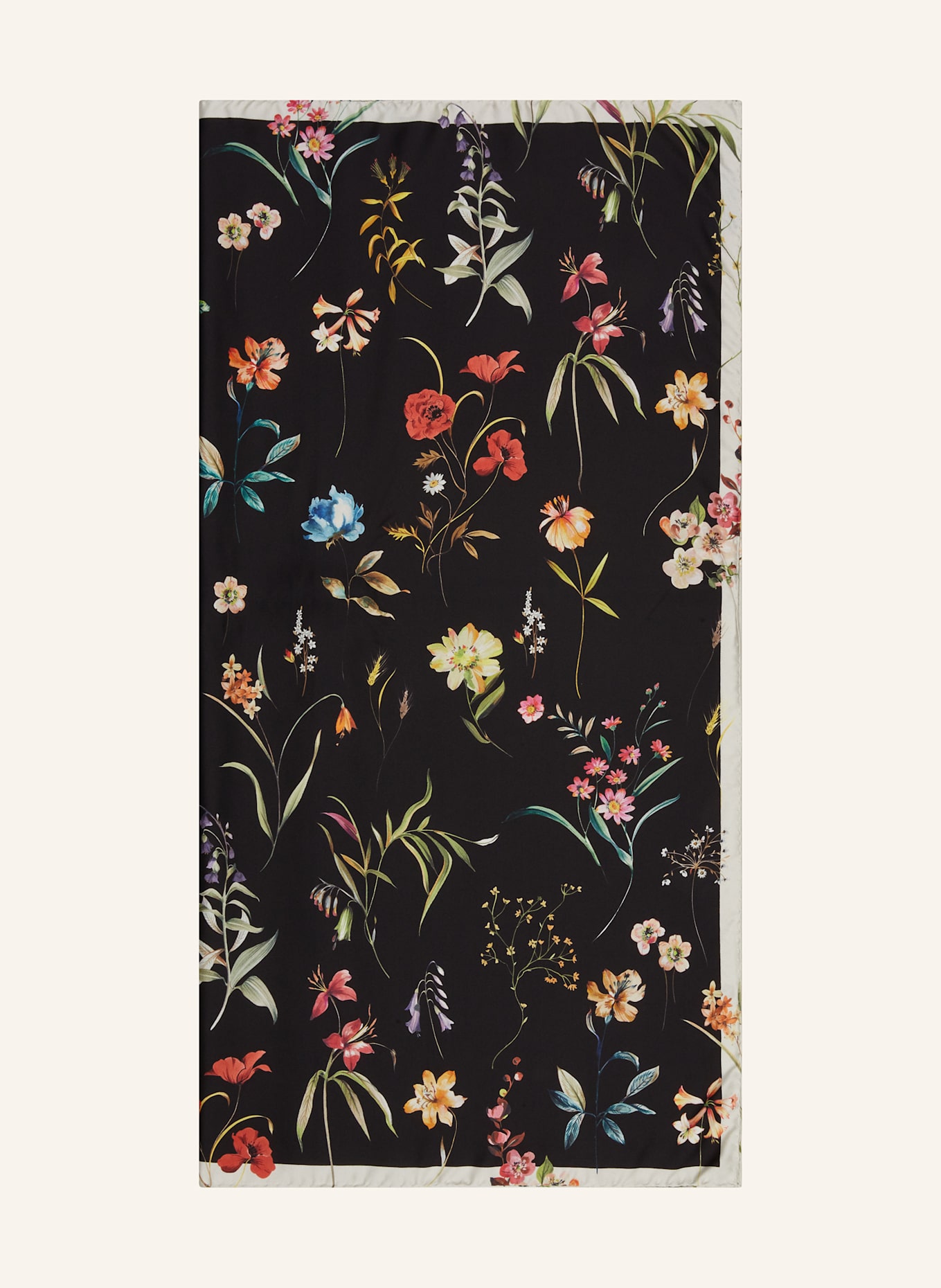 Barbieri Seidentuch: SCHWARZ / GELB / GRÜN