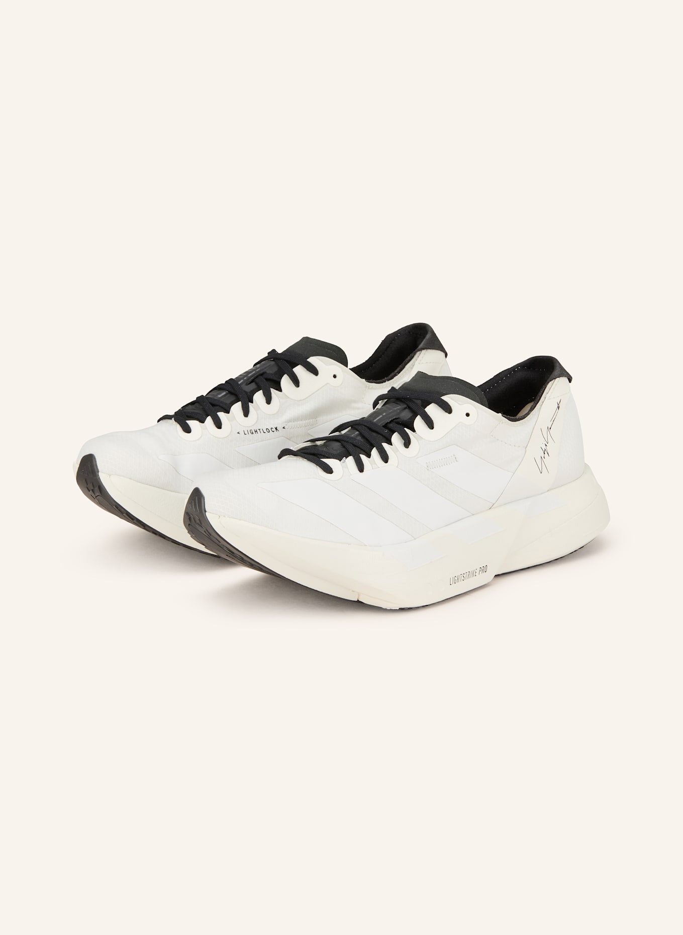 Y-3 ADIOS PRO 4 running shoes: CREAM