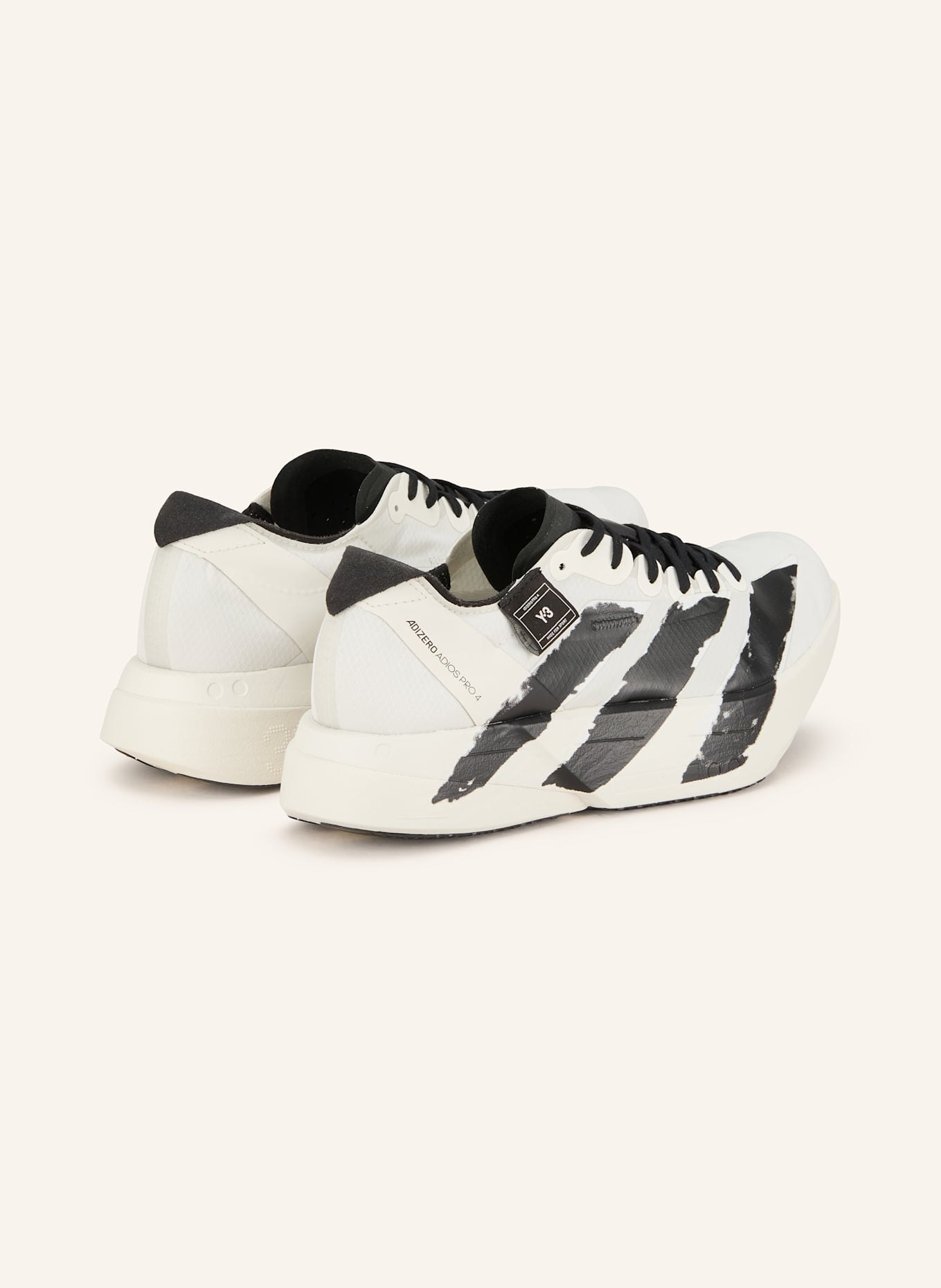 Y-3 ADIOS PRO 4 running shoes: CREAM
