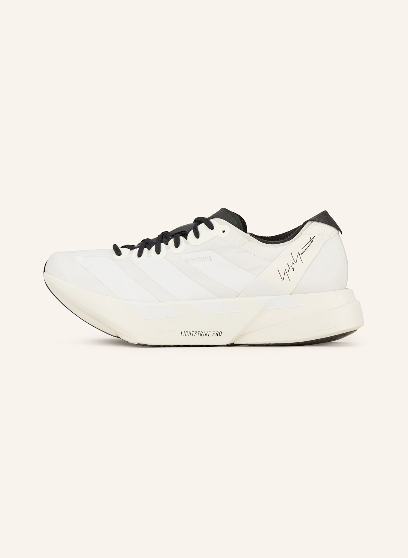 Y-3 ADIOS PRO 4 running shoes: CREAM