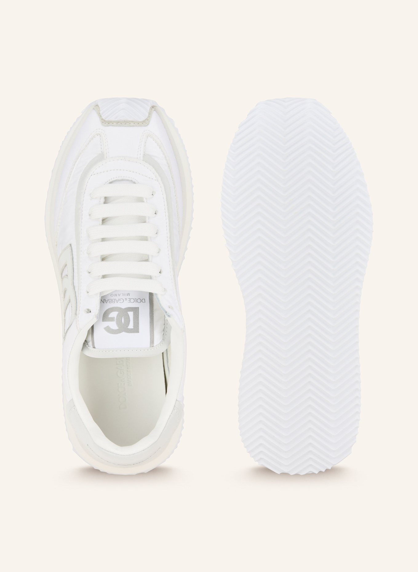 DOLCE & GABBANA Sneakersy BASSA: BÍLÁ