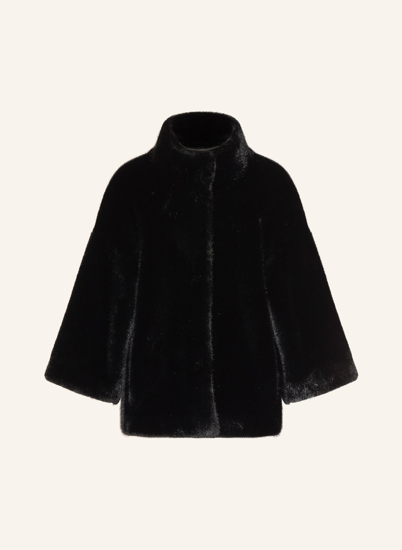 Juvia Kunstpelz-Jacke FEDORA: SCHWARZ