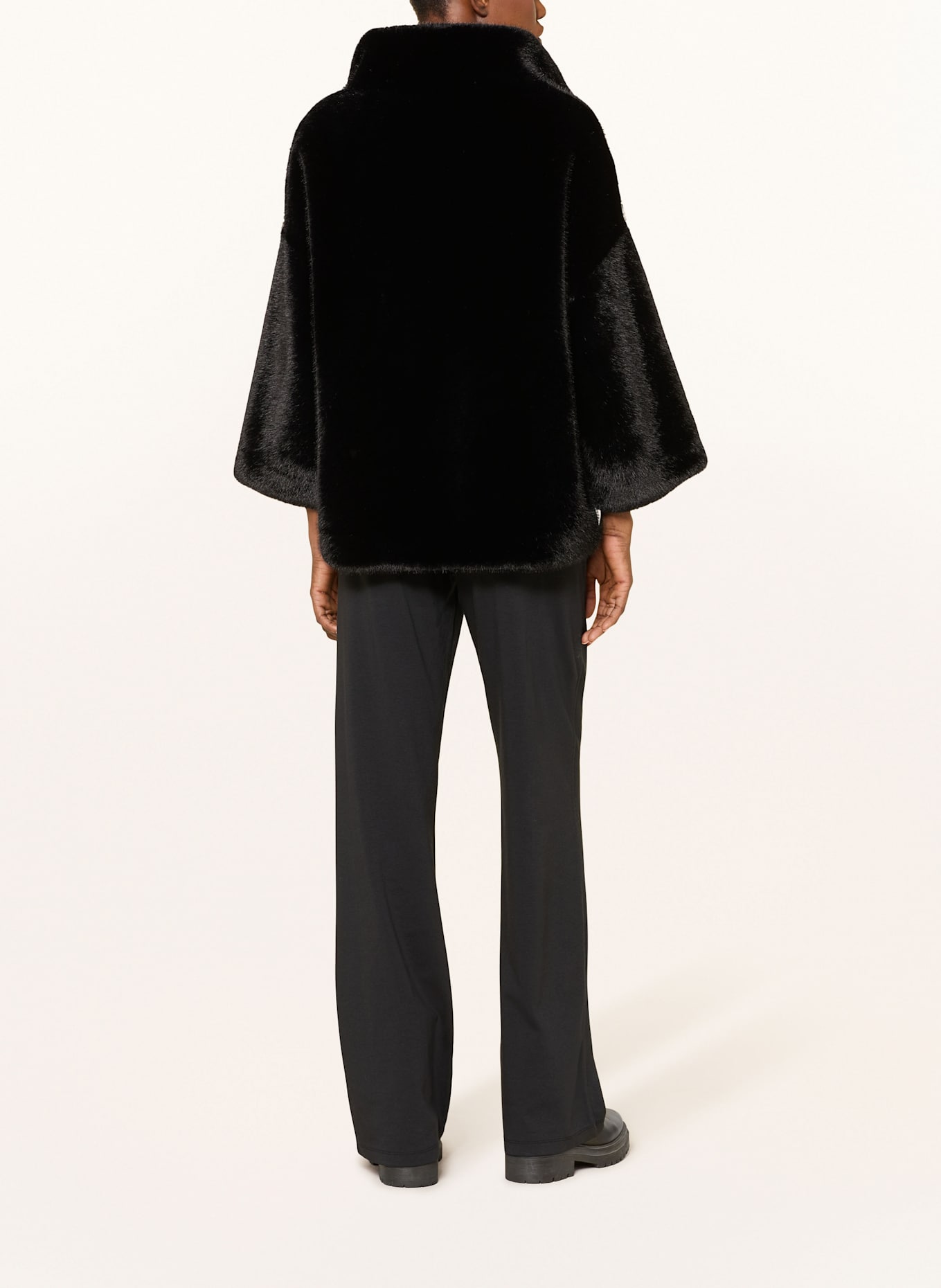 Juvia Kunstpelz-Jacke FEDORA: SCHWARZ