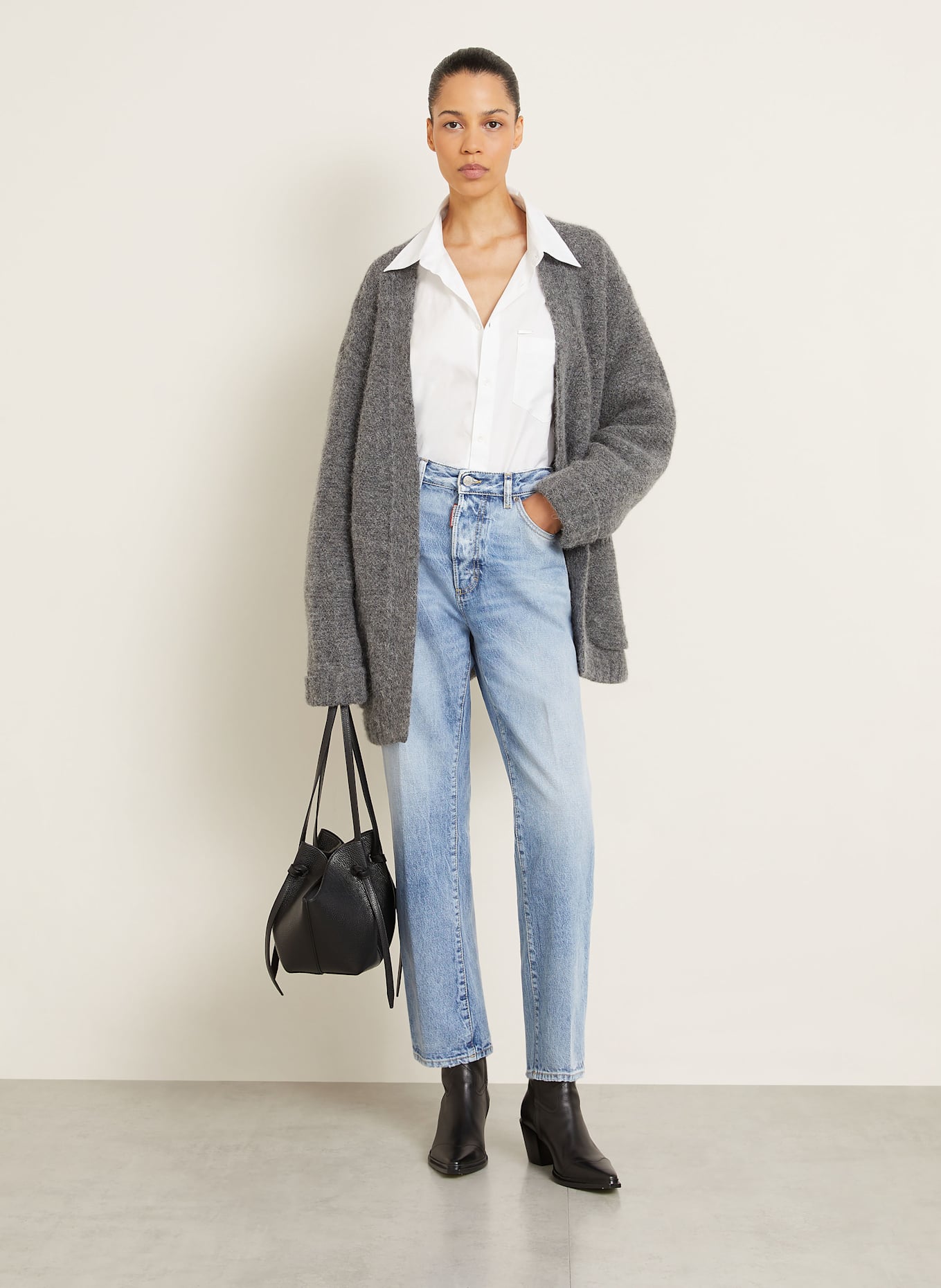 DSQUARED2 Straight Jeans BOSTON: 470 NAVY BLUE