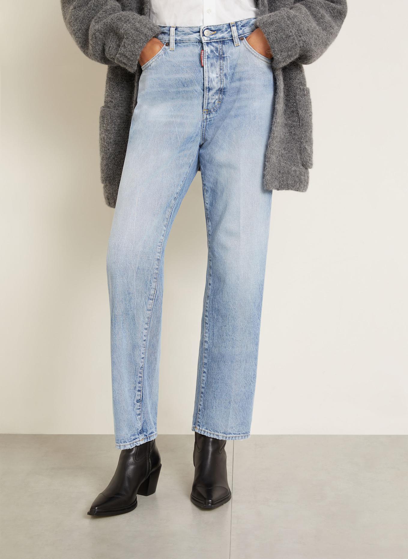 DSQUARED2 Straight Jeans BOSTON: 470 NAVY BLUE