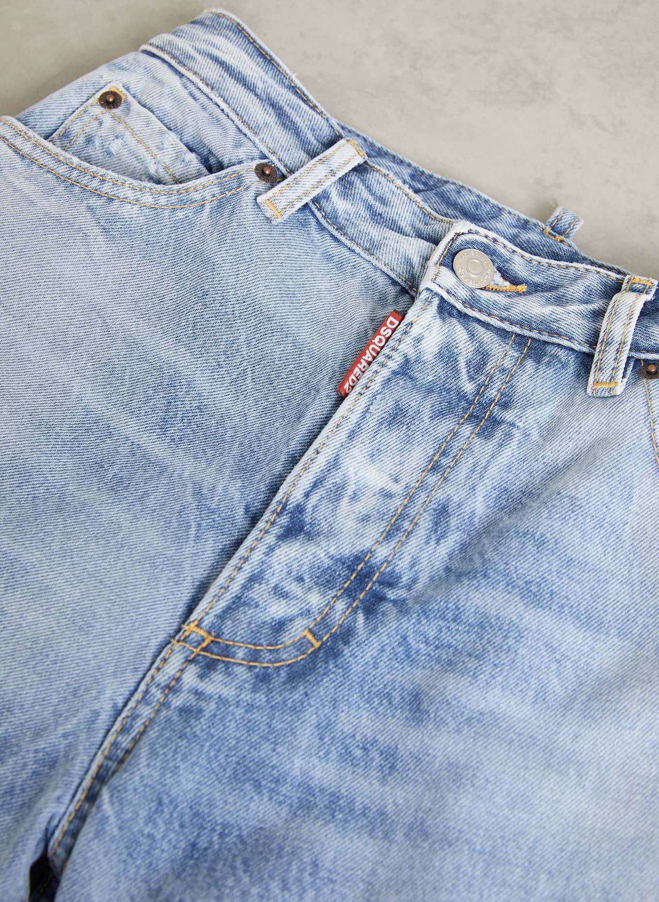 DSQUARED2 Straight Jeans BOSTON: 470 NAVY BLUE