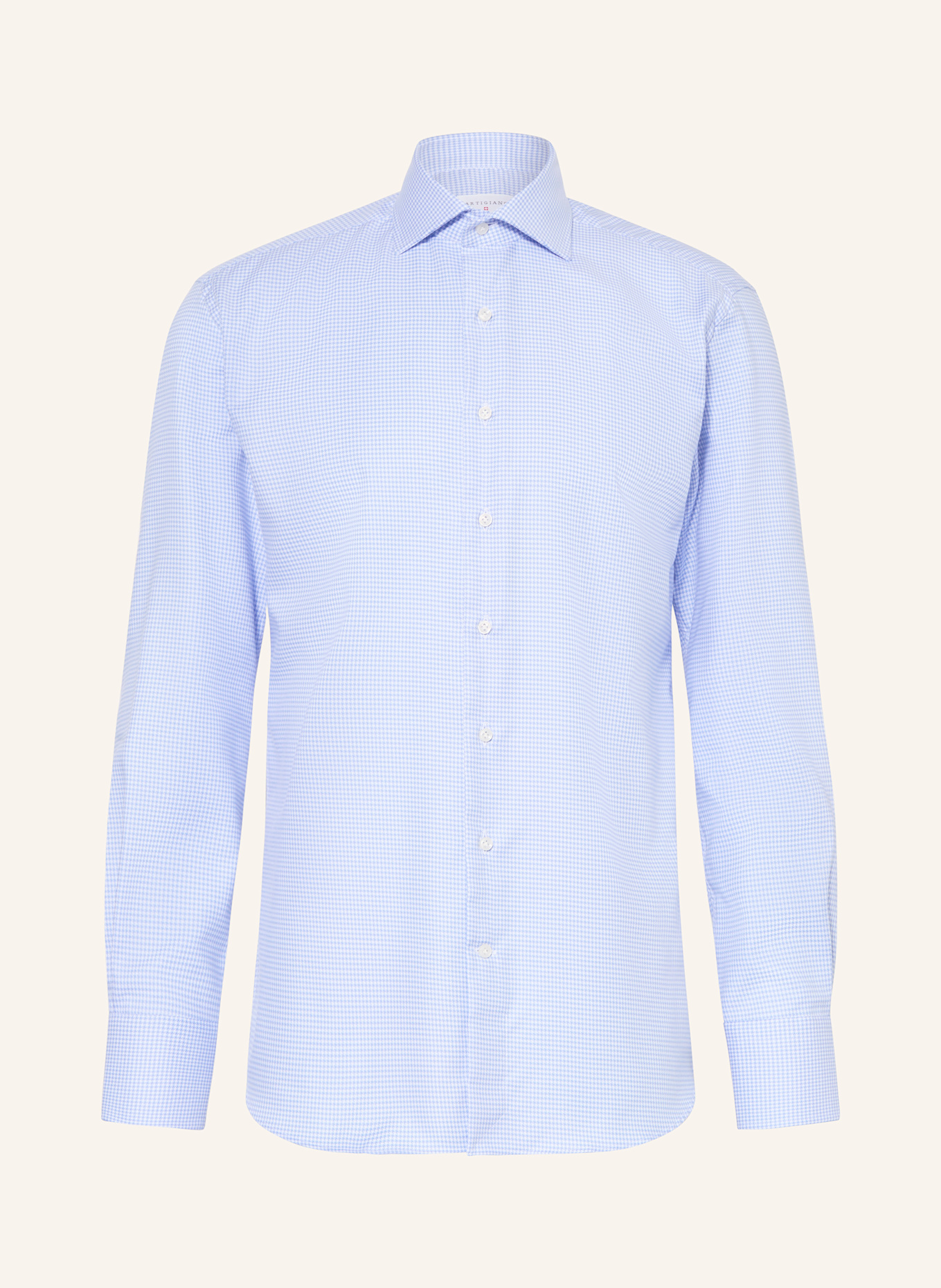ARTIGIANO Chemise coupe classique: BLEU CLAIR/ BLANC