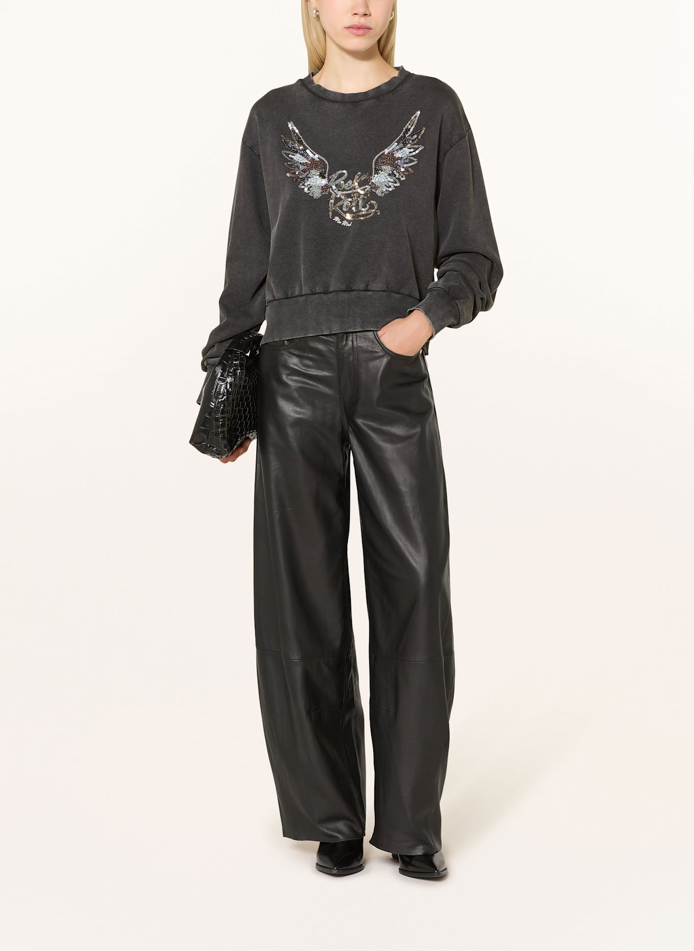 MOS MOSH Sweatshirt COSETTE: DUNKELGRAU