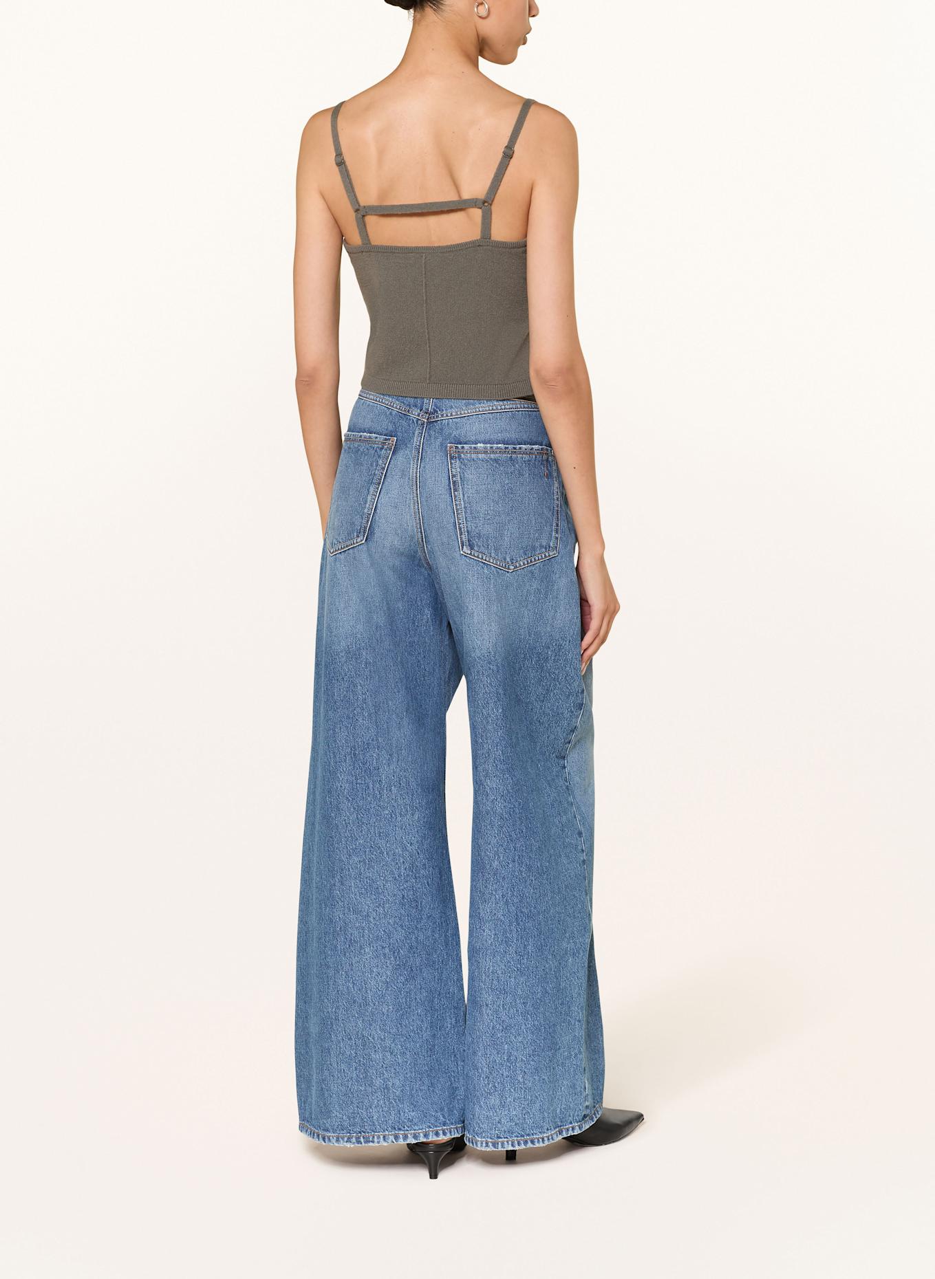 SIMKHAI Kardigan oversize VANCE z kaszmiru: OLIWKOWY