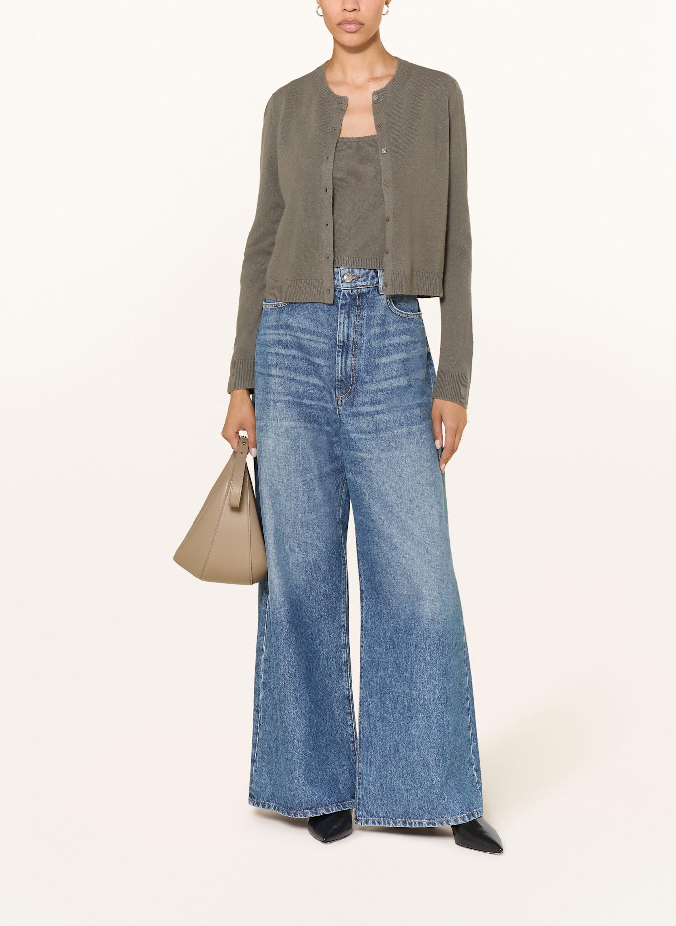 SIMKHAI Kardigan oversize VANCE z kaszmiru: OLIWKOWY