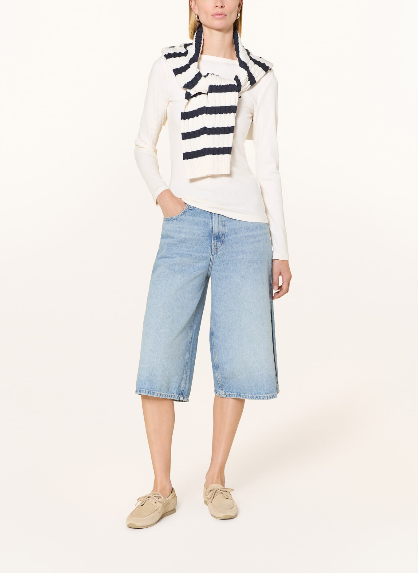 TOMMY HILFIGER Longsleeve: ECRU