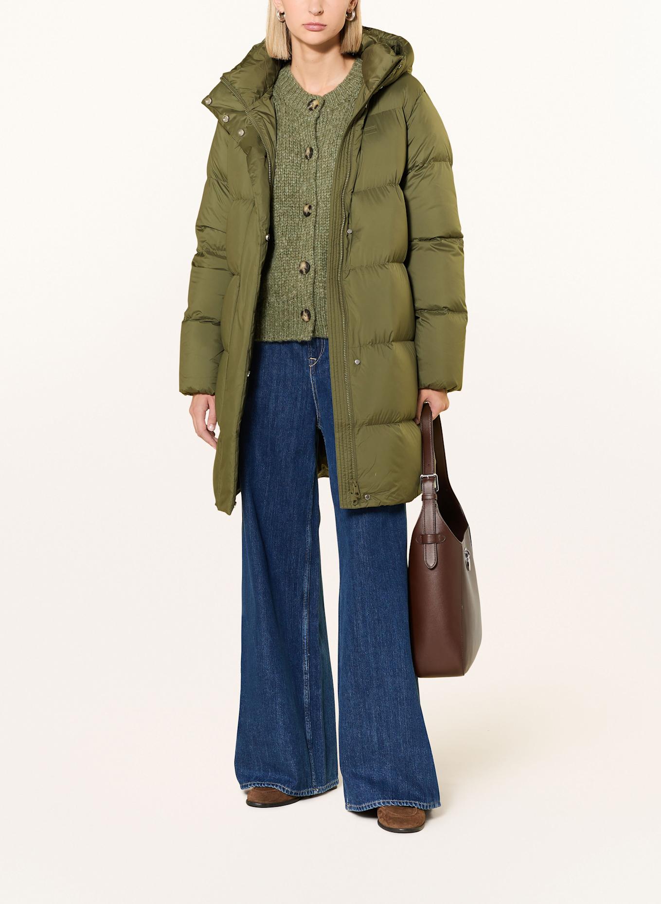 TOMMY HILFIGER Daunenmantel: OLIV