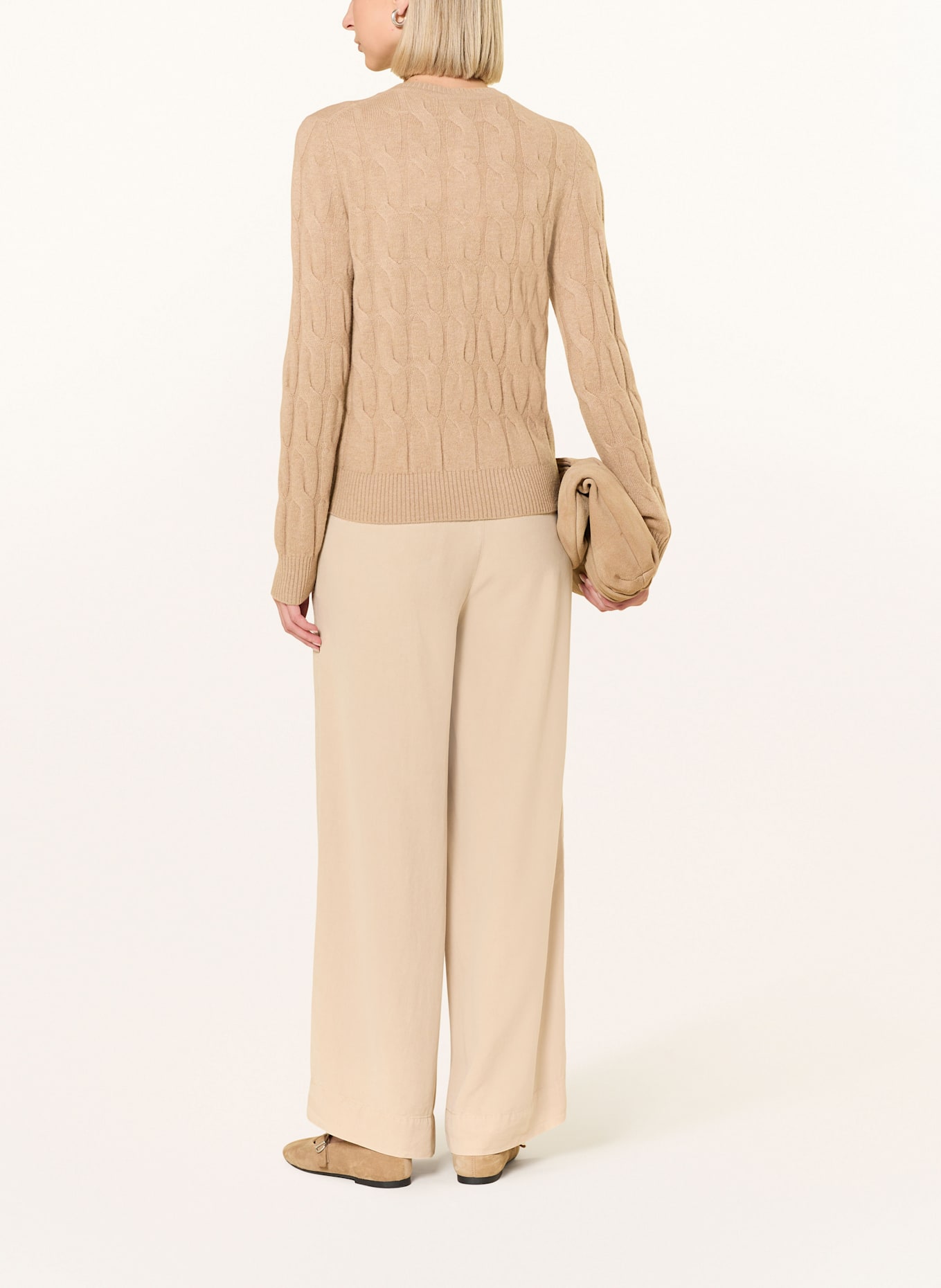 TOMMY HILFIGER Strickjacke: BEIGE