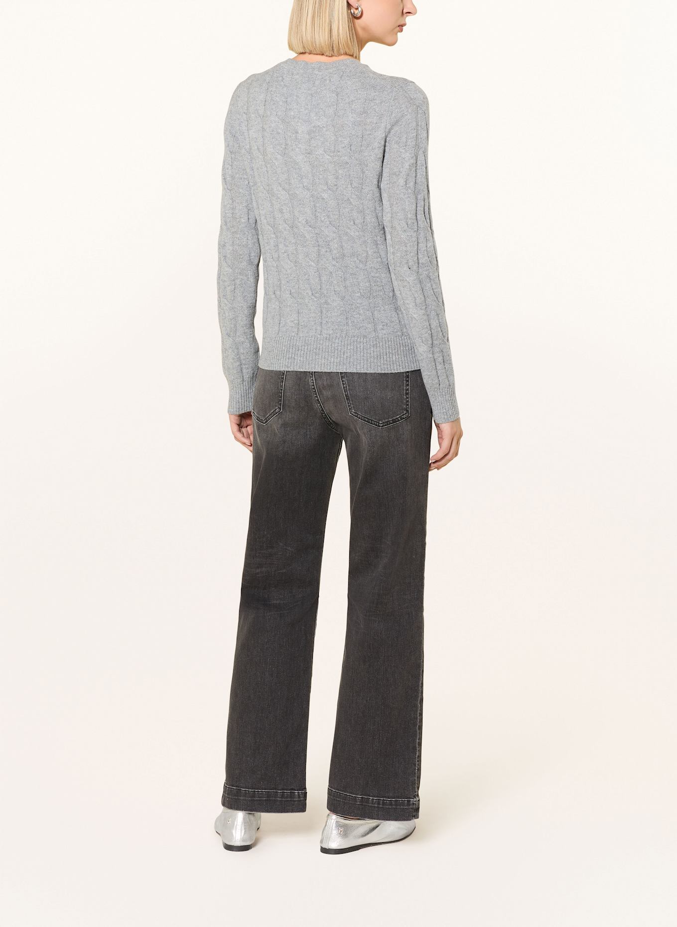 TOMMY HILFIGER Strickjacke: GRAU