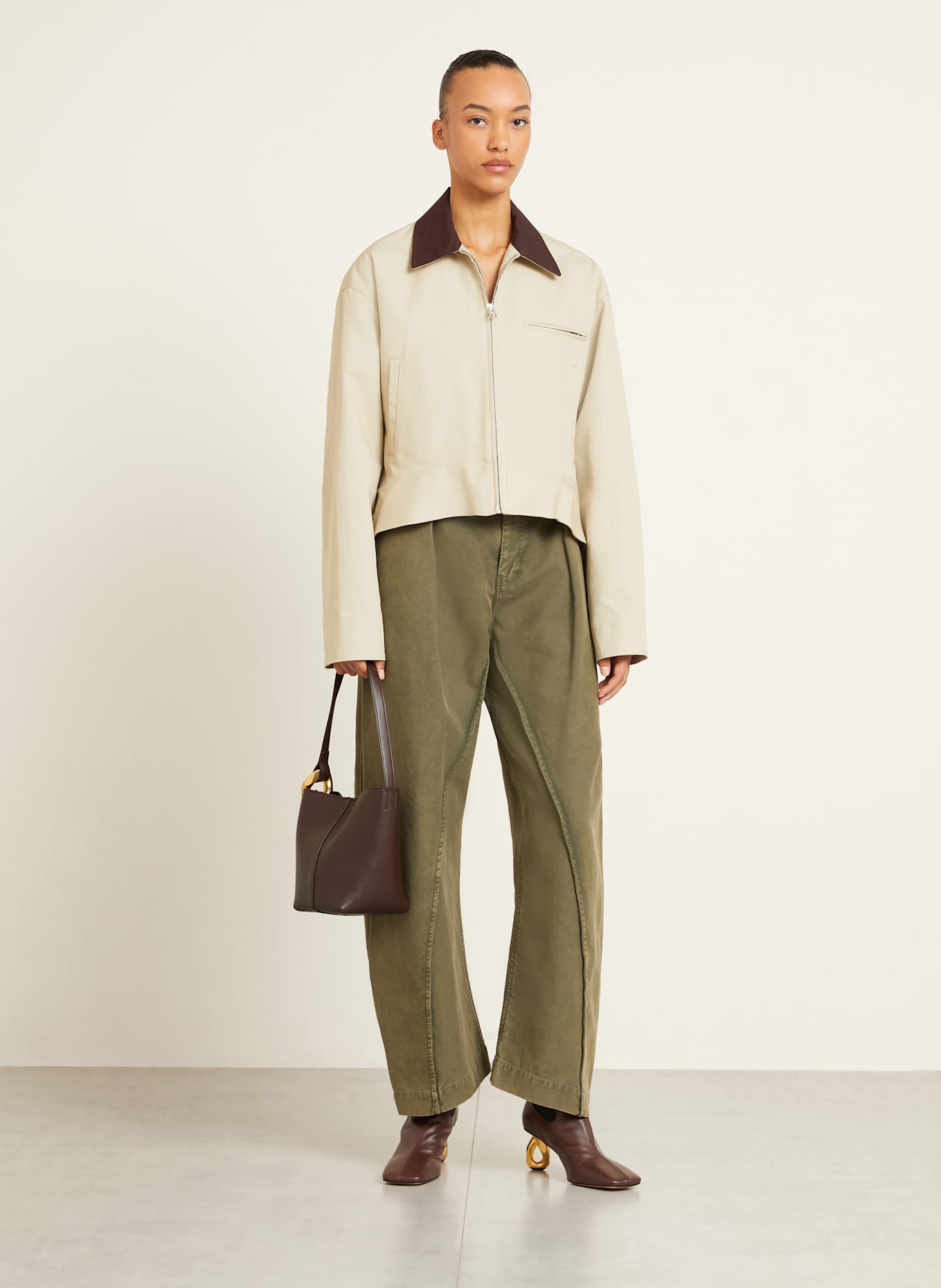 JW ANDERSON Handtasche THE JWA CORNER: DUNKELBRAUN