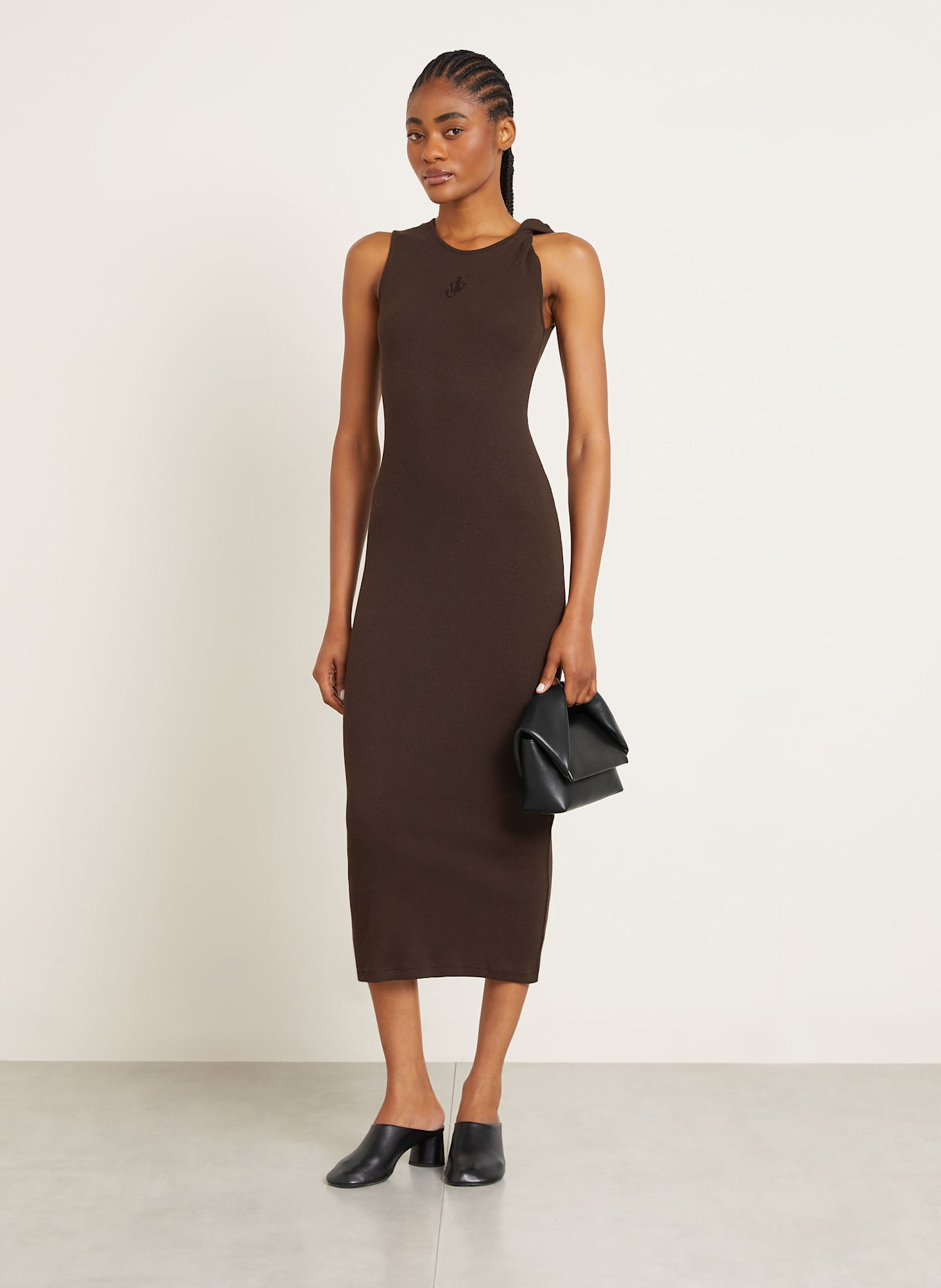 JW ANDERSON Handtasche TWISTER MIDI: SCHWARZ