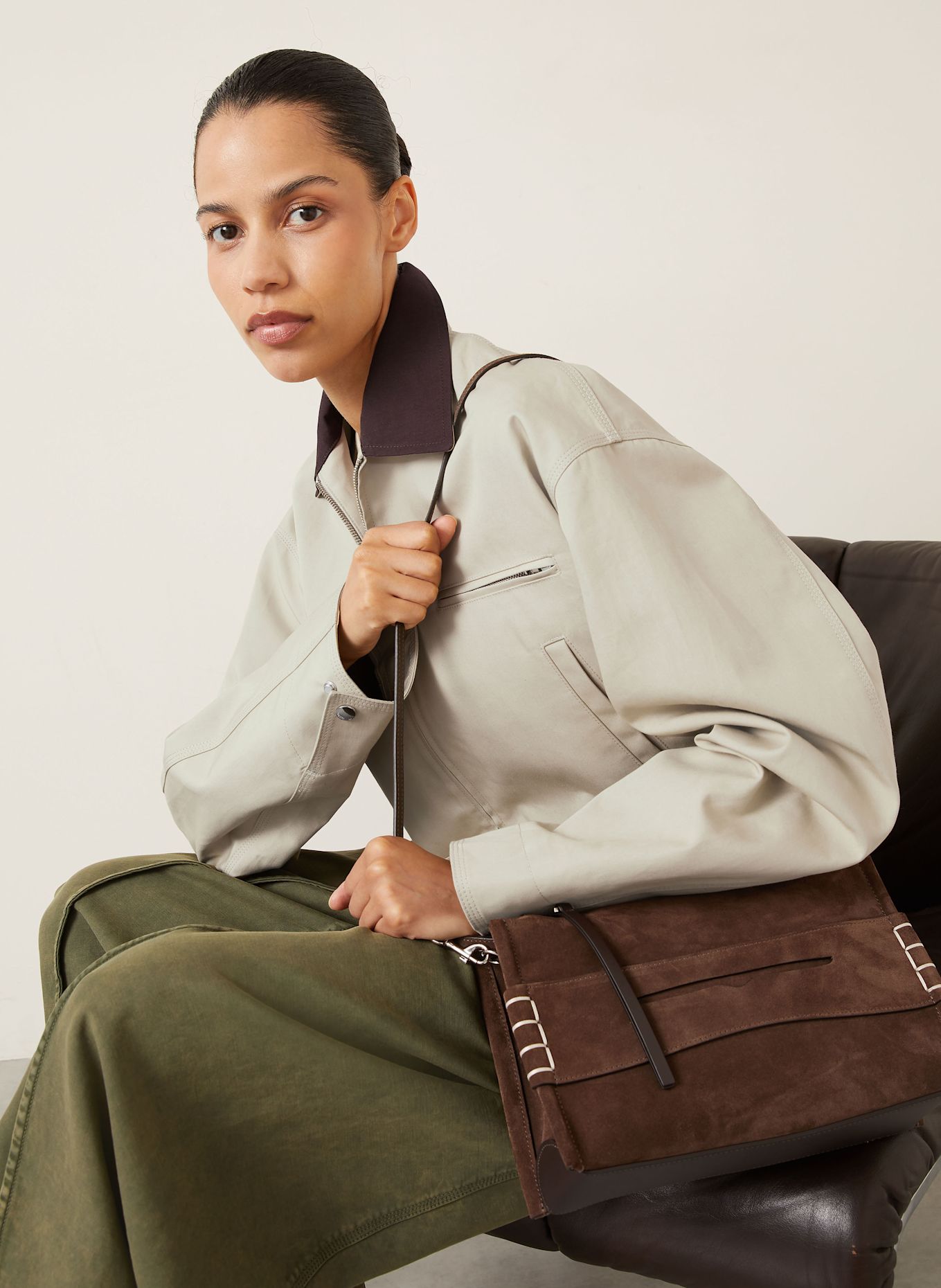 JW ANDERSON Torebka LOAFER: BRĄZOWY