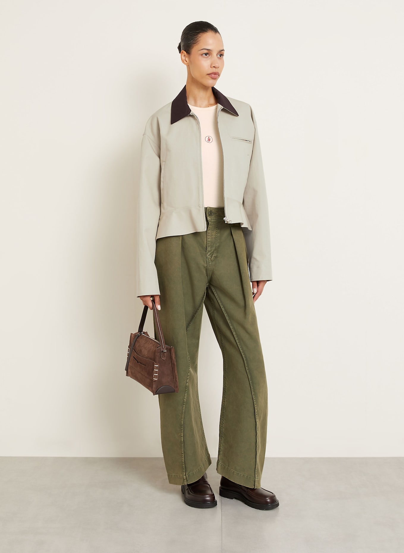 JW ANDERSON Torebka LOAFER: BRĄZOWY