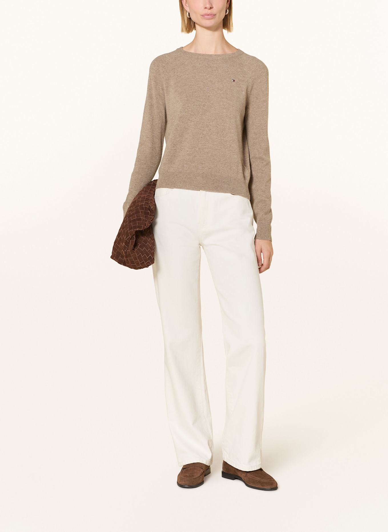 TOMMY HILFIGER Pullover: BRAUN